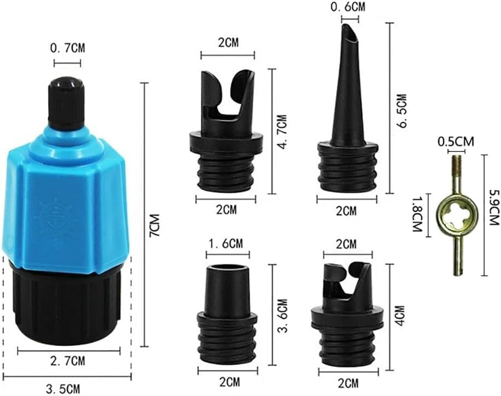 Inflatable SUP Pump Adaptor Compressor Paddle Board Pump Adapter, SUP Valve Adapter Connector Conventional Air Pump Adapter for Stand up Paddle Board & Dinghy,Inflatable Boat Air Valve Adapter image number 1