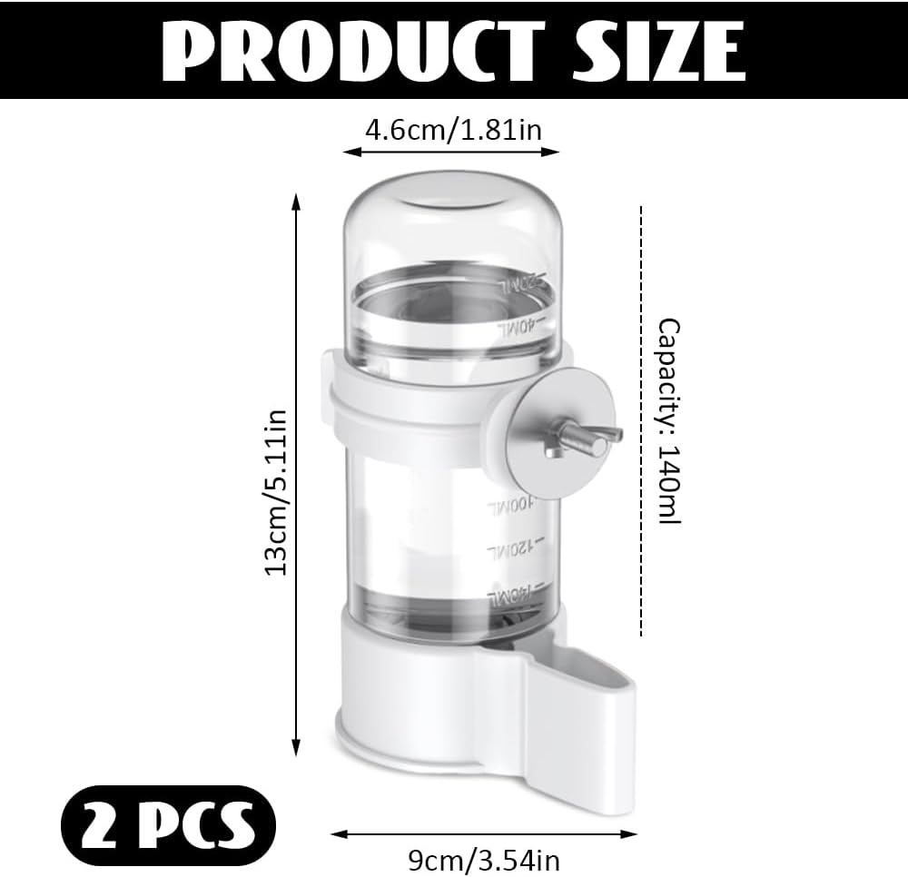 Birds Water Dispenser, Automatic Drinking Bottles, Water Drinker for Ornamental Bird, Parrot, Pigeon image number 4