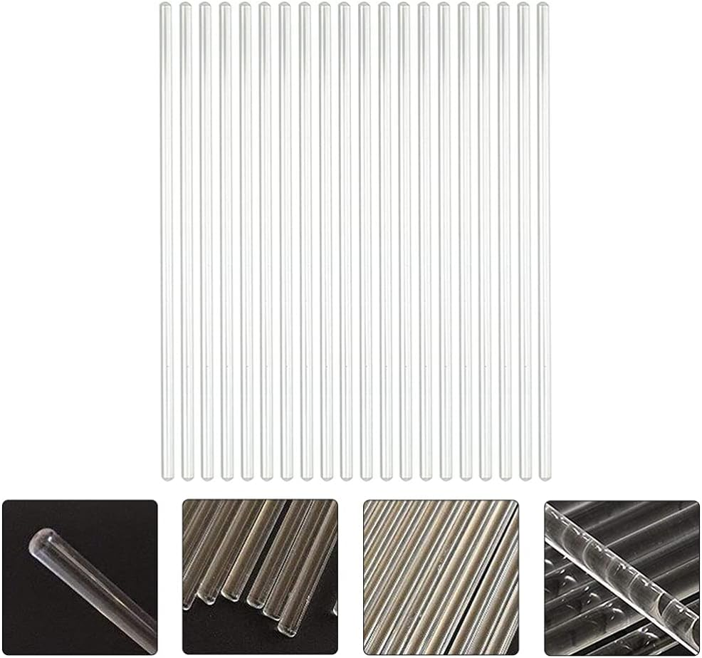 Mipcase Coffee Stir Sticks Glass Stirring Rod 20Pcs: Laboratory Stirring Stick Glass Stir Sticks Experiment Stirring Kit for Lab Science Education Coffee Stirrers image number 6