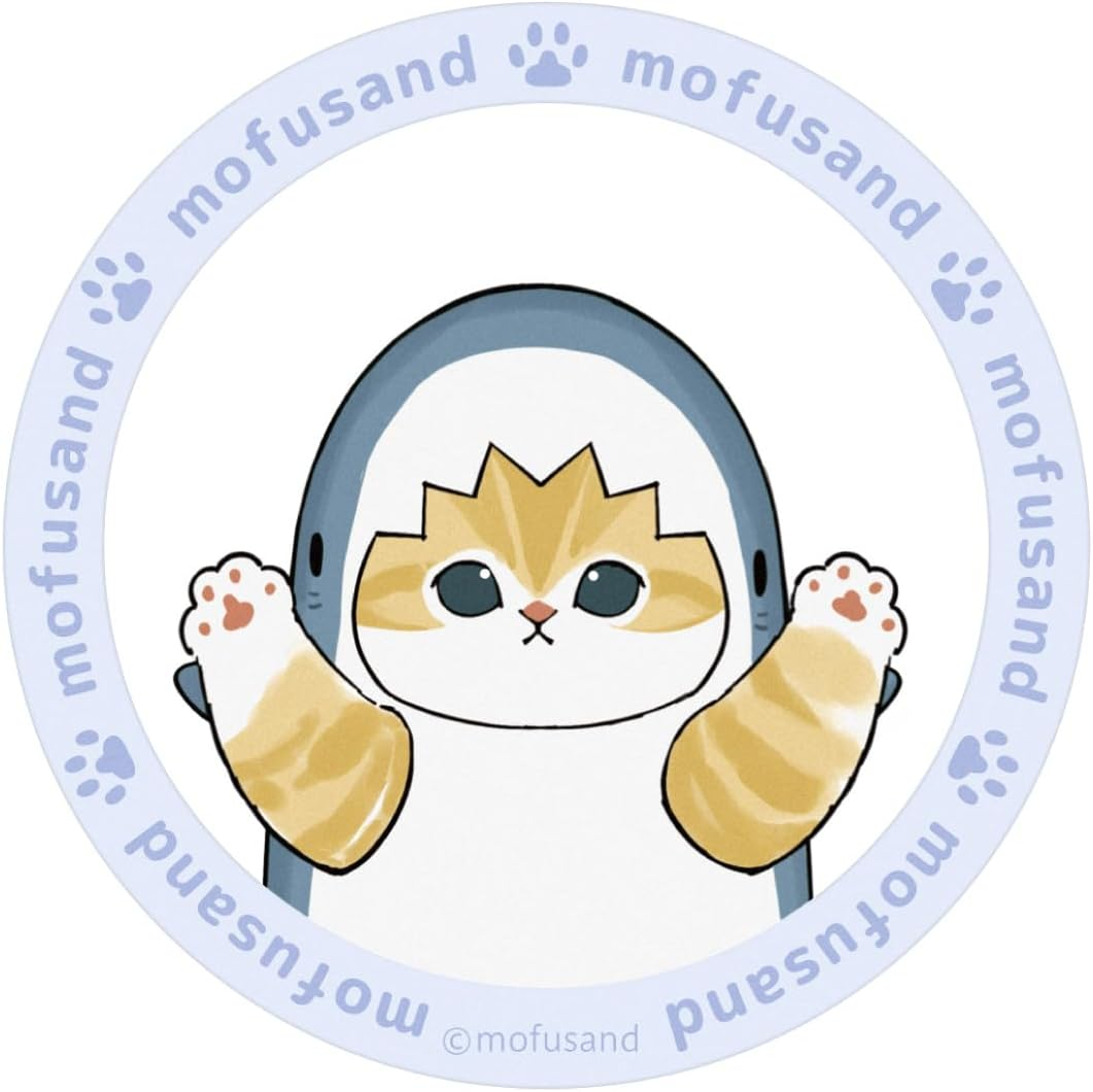 Gourmandies Mofusand Magsafe Compatible Metal Sticker Shark Mofusand MOFU-89A image number 5