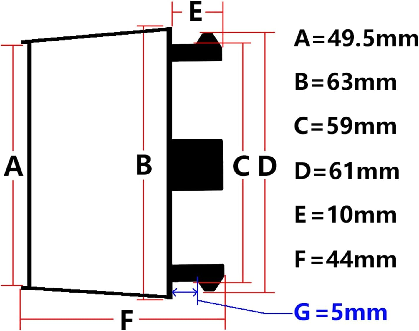 Xwang Store 4Pcs/Lot Blank 63Mm Car Wheel Center Cap Fit for Toyota Camry 1MZFE MCV20 LE XLE Modified 1999 2000 2001 Rim Hub Cap Dustproof Cover image number 2