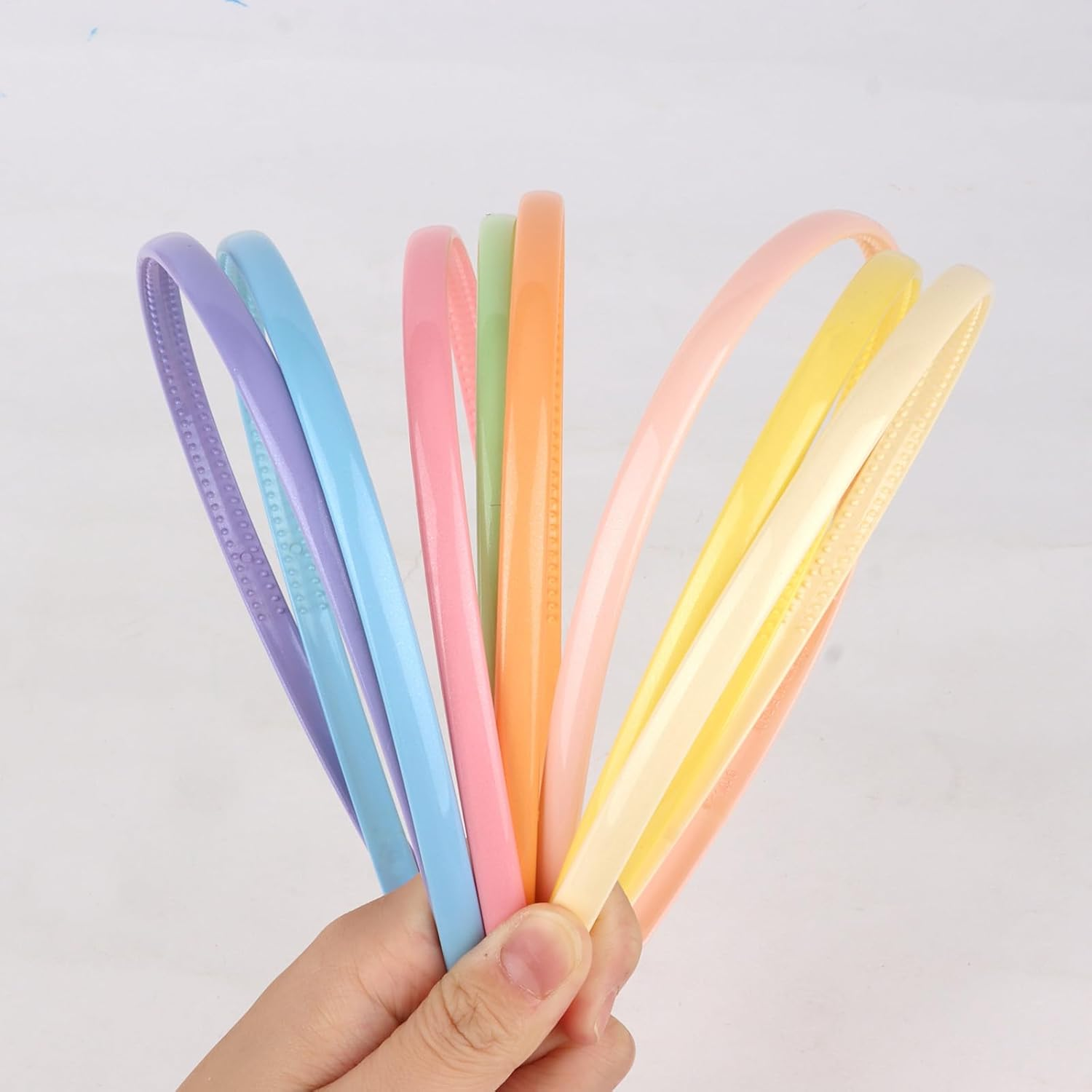 Bumlofa Pack of 8 Colourful Headbands Women'S Set, Thin Headband Designs for Girls - Matching Hair Accessories for Spring & Summer Motifs, Colourful Headbands image number 3