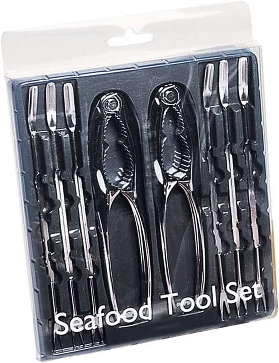Avanti Seafood 8-Piece Tool Set, Silver (78538)
