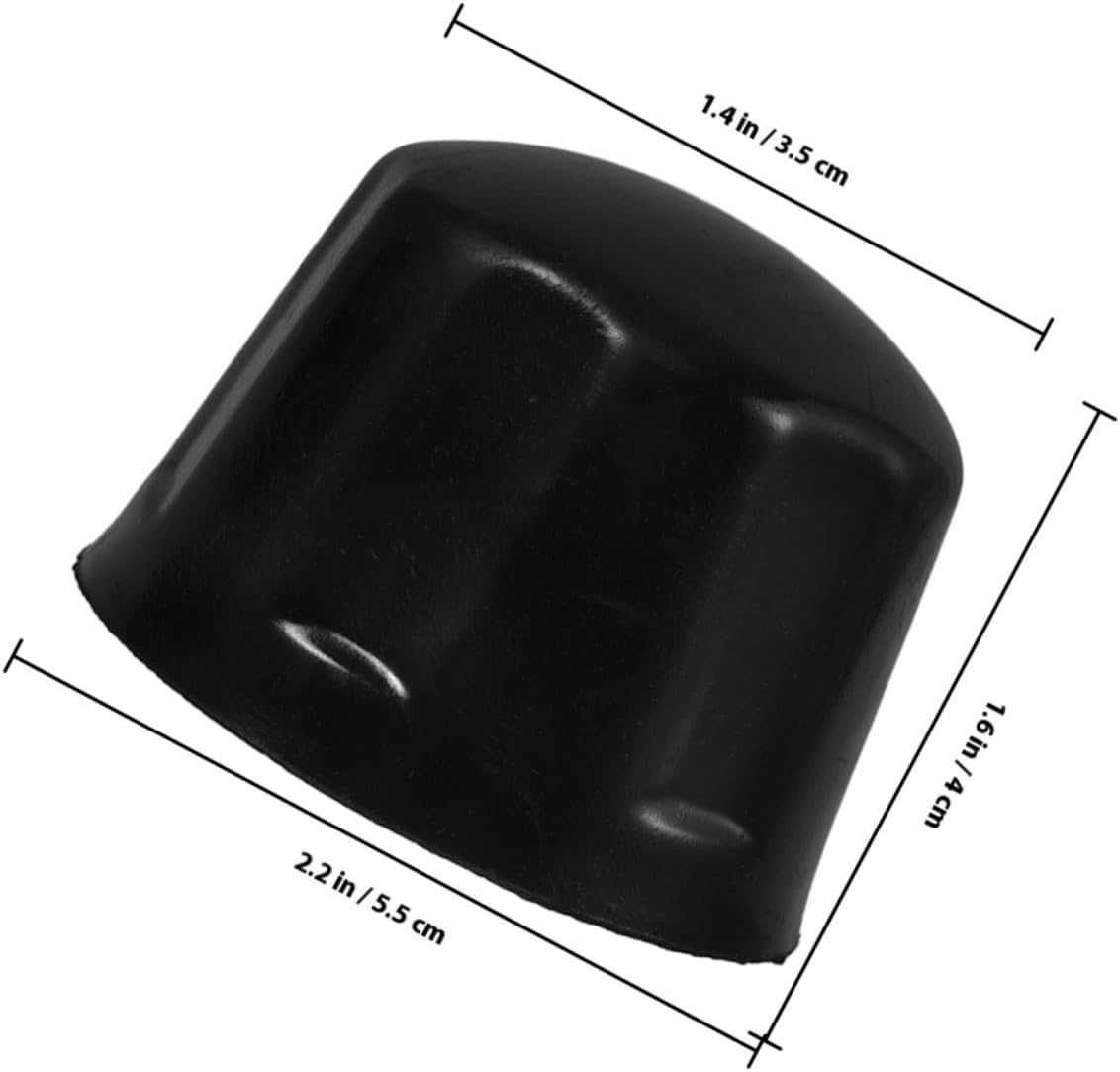 DONFAMDS ATV Wheel Hub Rubber Caps 2Pcs for 110-250Cc ATV, Trailer, Go-Kart Wheels &ndash; Rubber Tire Rim Center Hub Covers, Dust Protection for Off-Road and Utility Vehicles image number 1