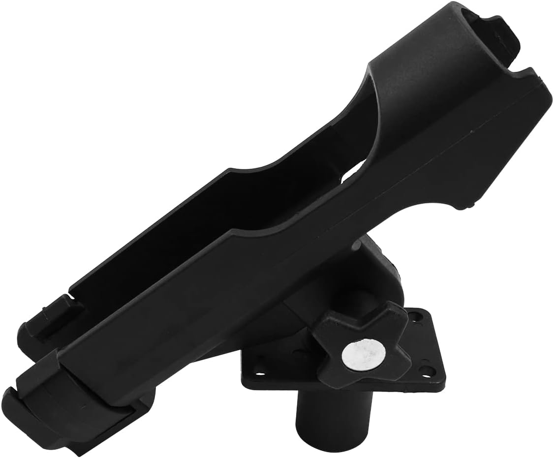 Fishing Rod Holder 360 Degree Adjustable Rotation Base Screws for Boat Kayak Fishing Vertical Boat Accessories for Attaching to Boat Rails Fence Adjustable Fishing Rod Racks image number 2