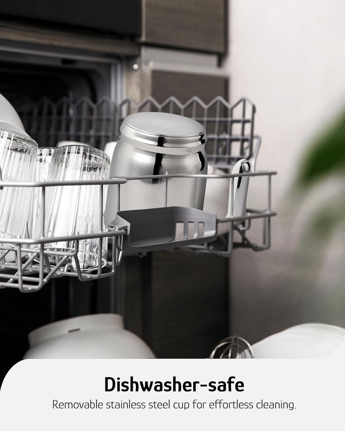 Hazel Quinn 400Ml Automatic Milk Frother & Steamer 5-In-1 Hot & Cold Froth Maker with Detachable Jug, LED Touch Control & Dishwasher Safe Pearl White