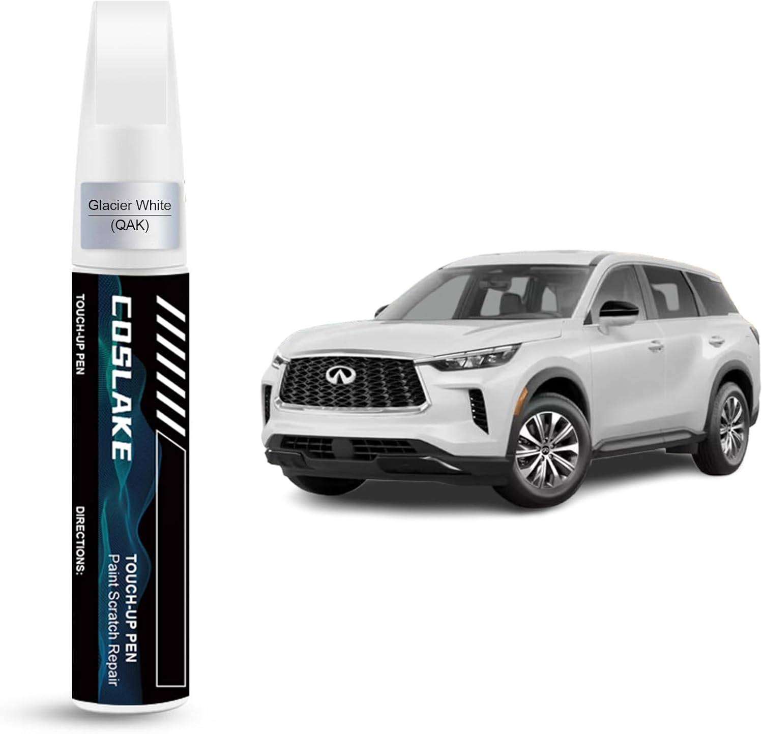 Car Touch up Paint(Graphite Shadow(Kad)) for INFINITI, Car Paint Scratch Repair Kit, Quick & Easy Solution to Repair, 2 in 1 Scratch Remover Pen with 2PCS Disposable Micro Applicators