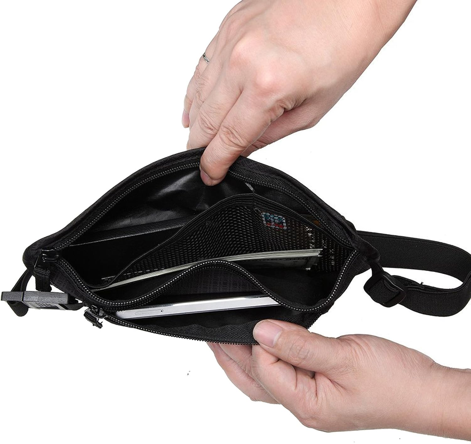 YELLOW-PRICE Bum Bag, Waist Sports Bag, Rfid-Blocking Fanny Pack for Travel, Outdoors Sports Men Women image number 3