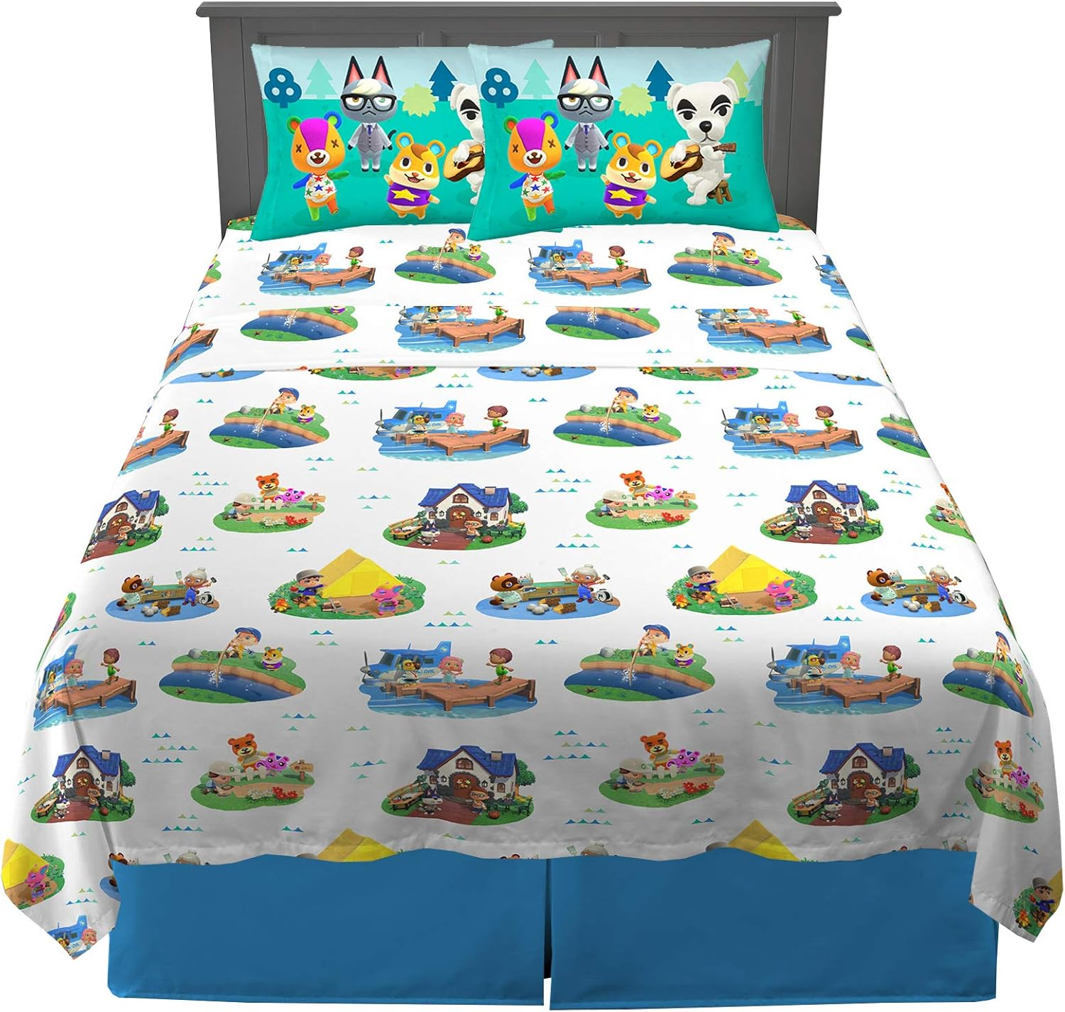 Franco Kids Bedding Super Soft Sheet Set, Full, Animal Crossing