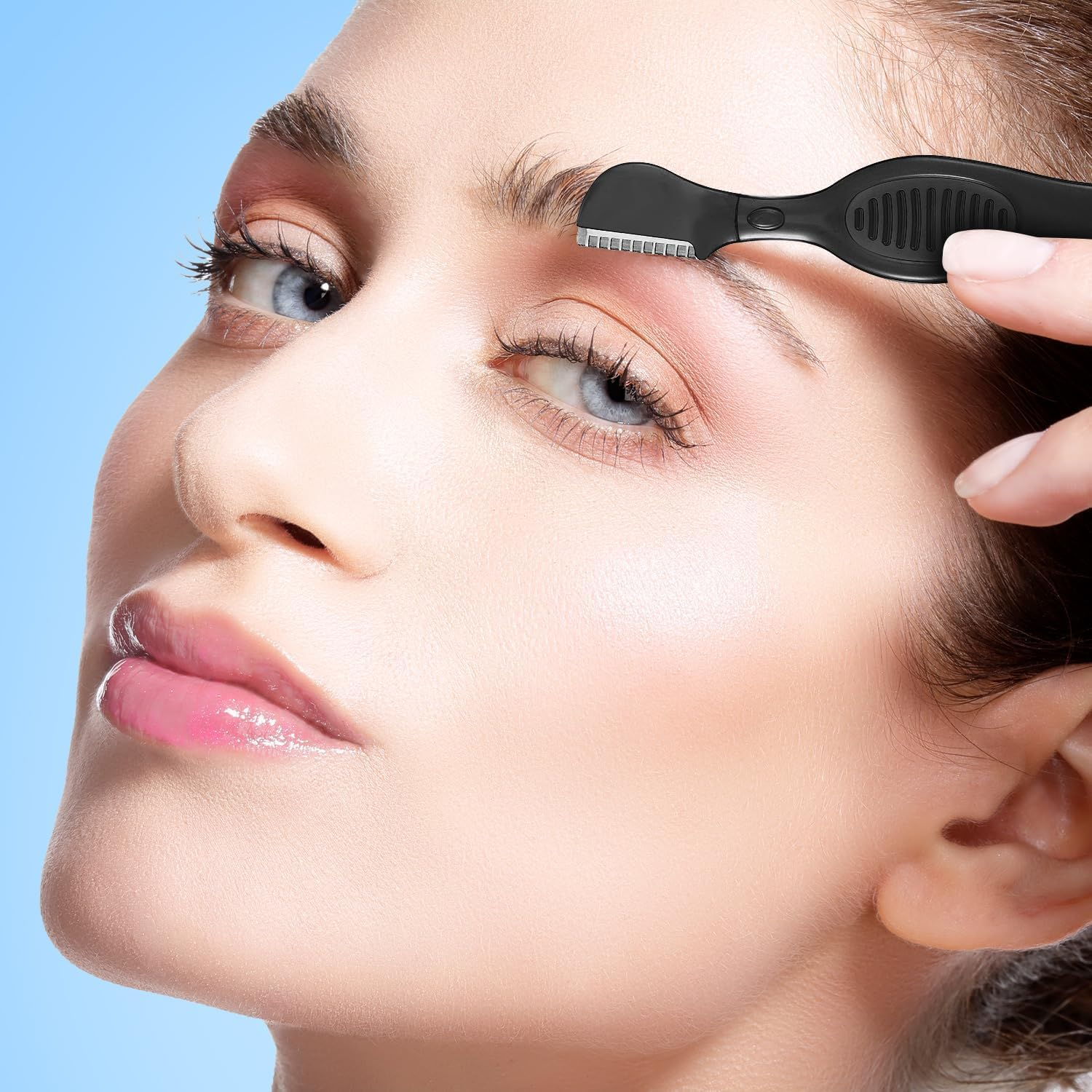 20 Pcs Eyebrow Razor Eyebrow Shaver Facial Razor Multipurpose Face Trimmers with Precision Cover for Makeup Care Tools(Black)