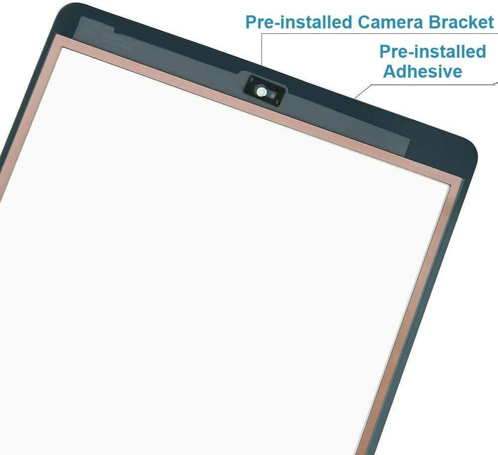 Screen Replacement for Ipad 9 9Th Generation 10.2", for Ipad 9 9Th Gen 2021 (A2602 A2603 A2604 A2605) Digitizer Replacement with Home Button(Not Include LCD) + Full Repair Kit（Black） image number 1