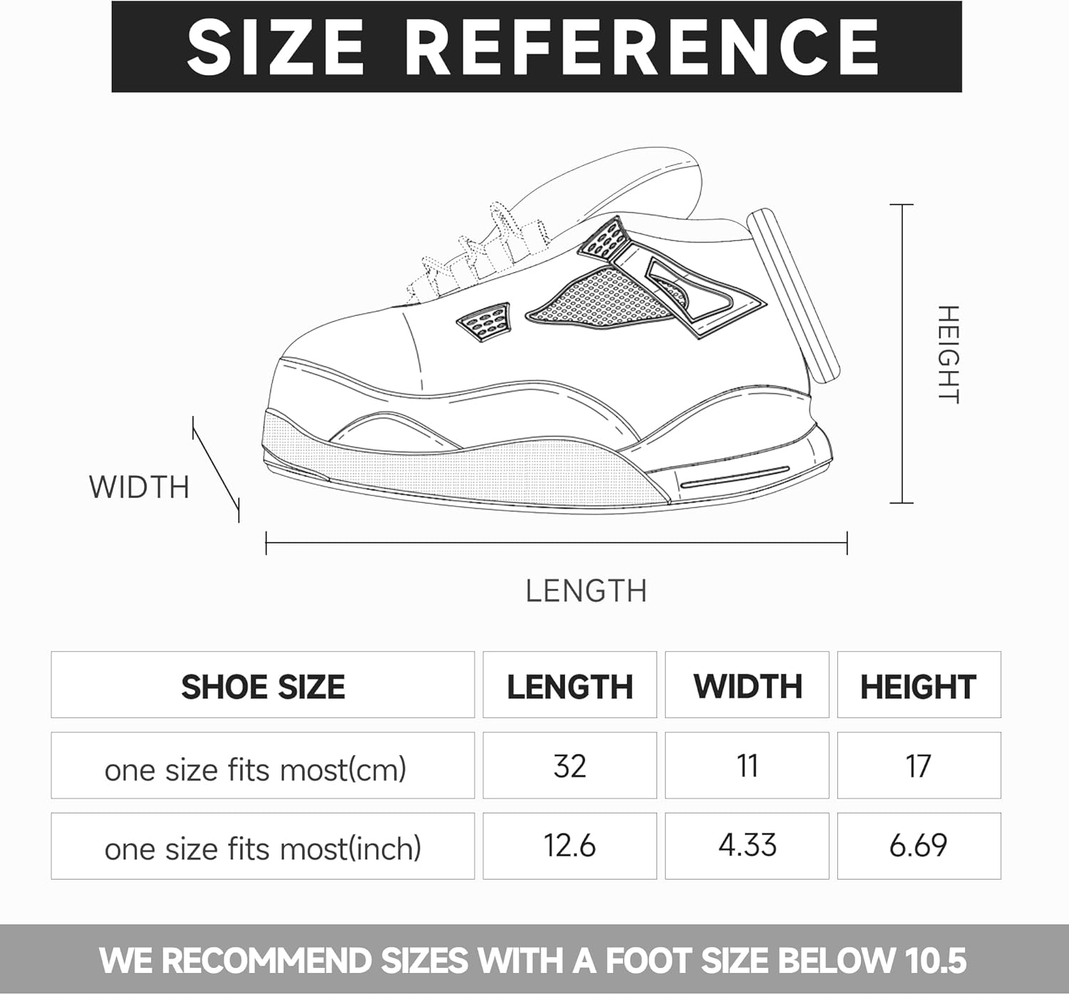 WSOARLQ Sneaker Slippers, Trendy Plush Home Shoes Anti-Slip Soft Comfy Slides Warm Winter House Footwear One Size Fits Women Men - Champagne image number 4