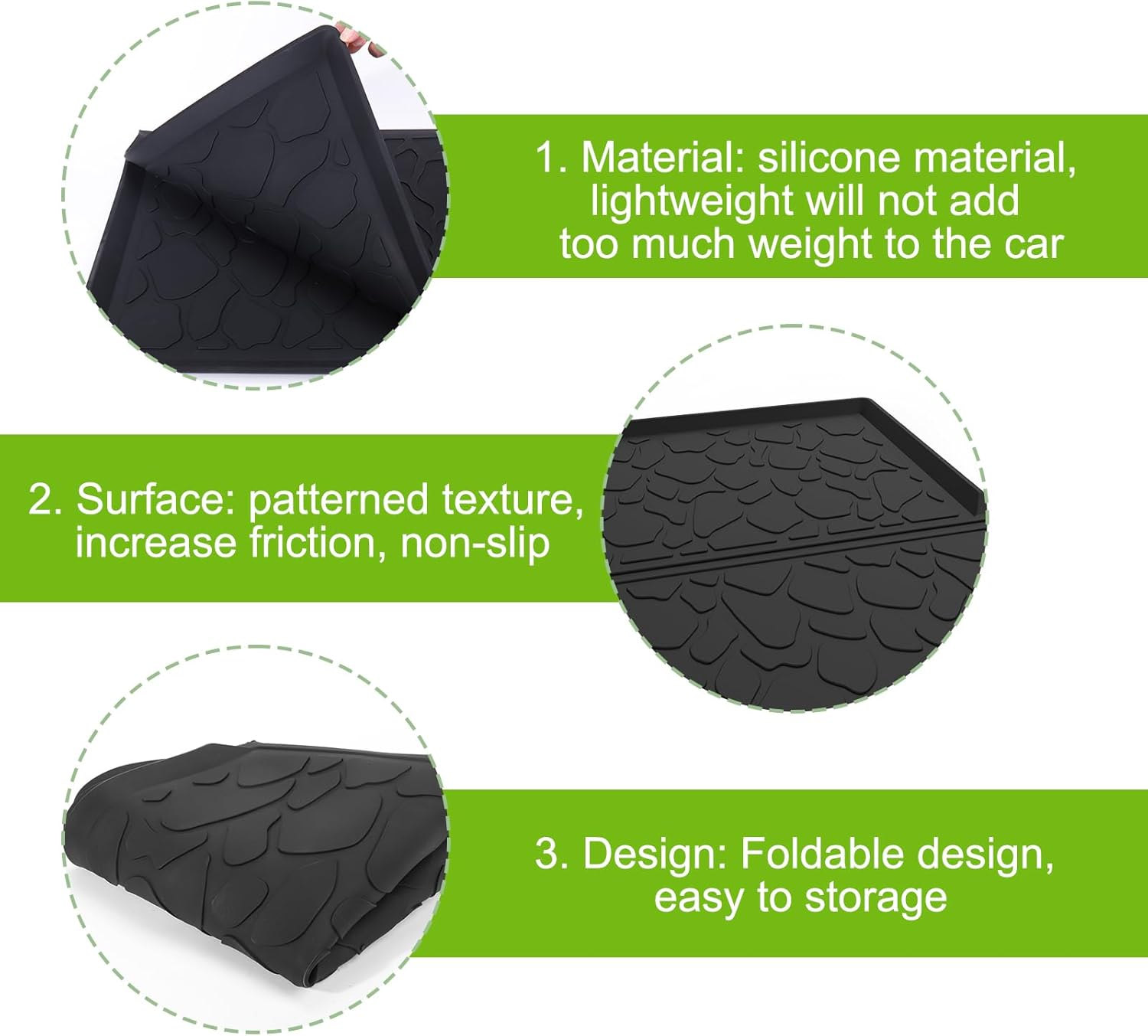 Vodolo Weather Mat Accessories for Wonderfold Wagon W4 Silicone Easy Clean Surface Water Resistant image number 4