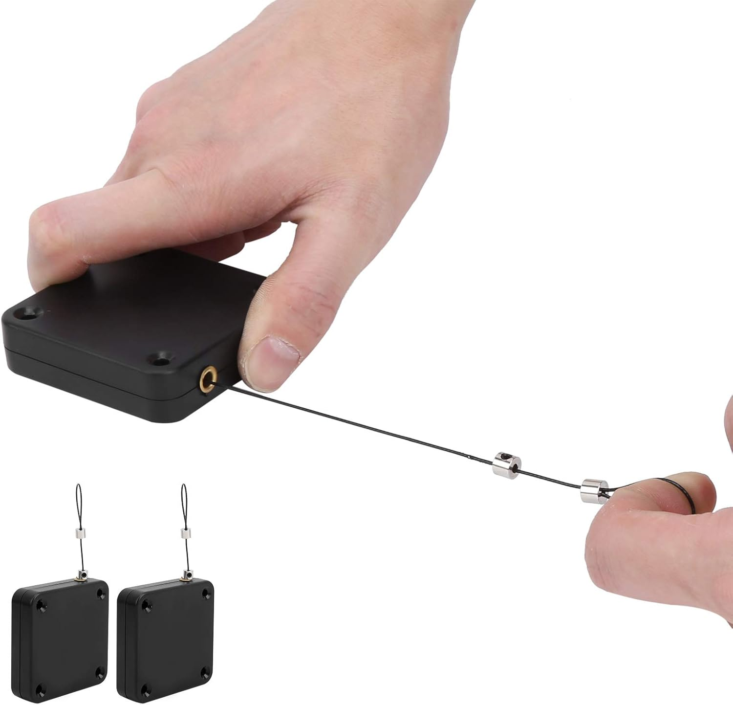 2Pcs Automatic Door Closer Sensor Punch, Small Portable Device for Home Office Doors Off, Installed without Holes for Company Office image number 1