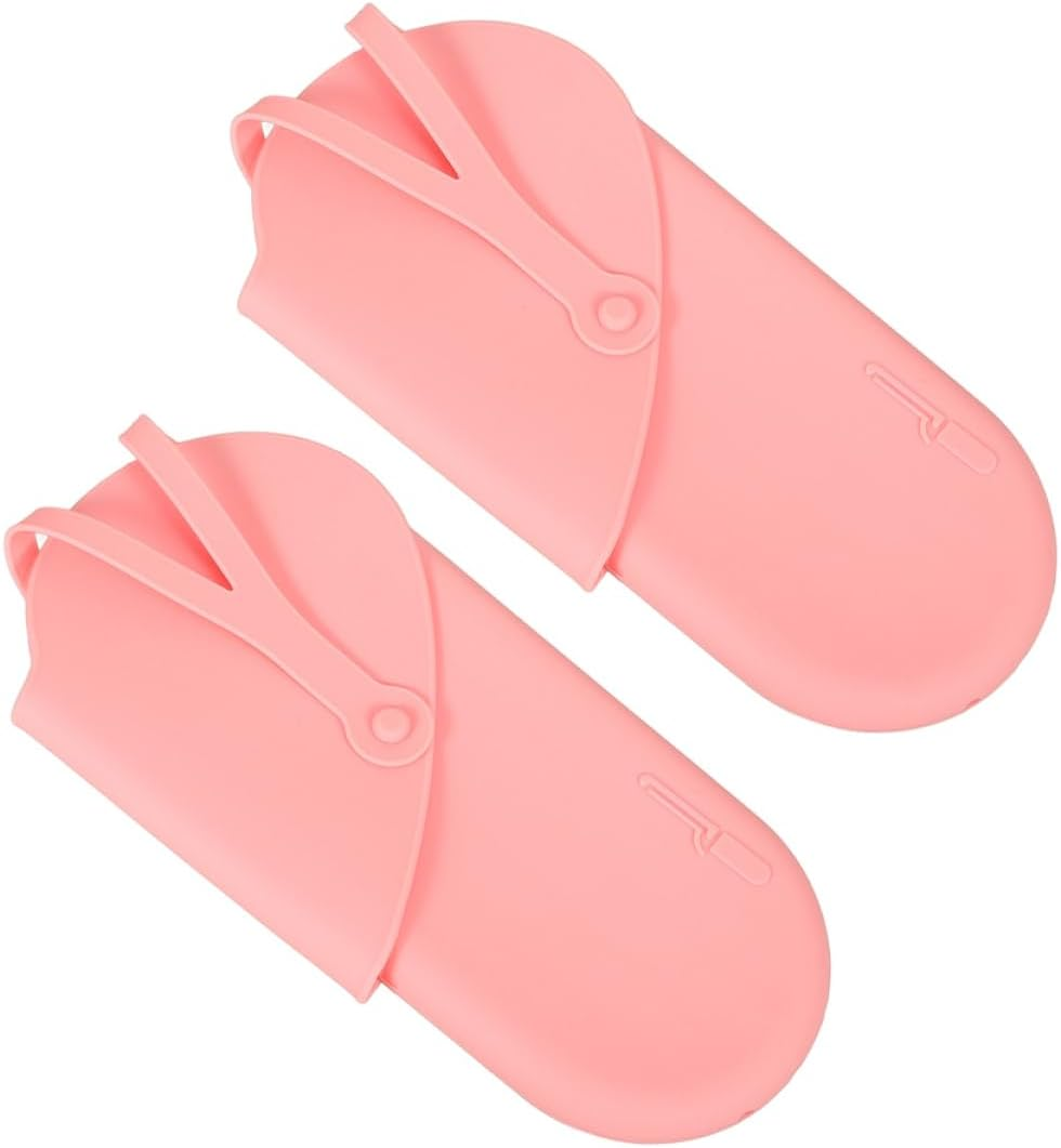 FOMIYES 2Pcs Heat Resistant Hair Curler Bag Straightener Bag Organizer Silicone Hair Styling image number 1