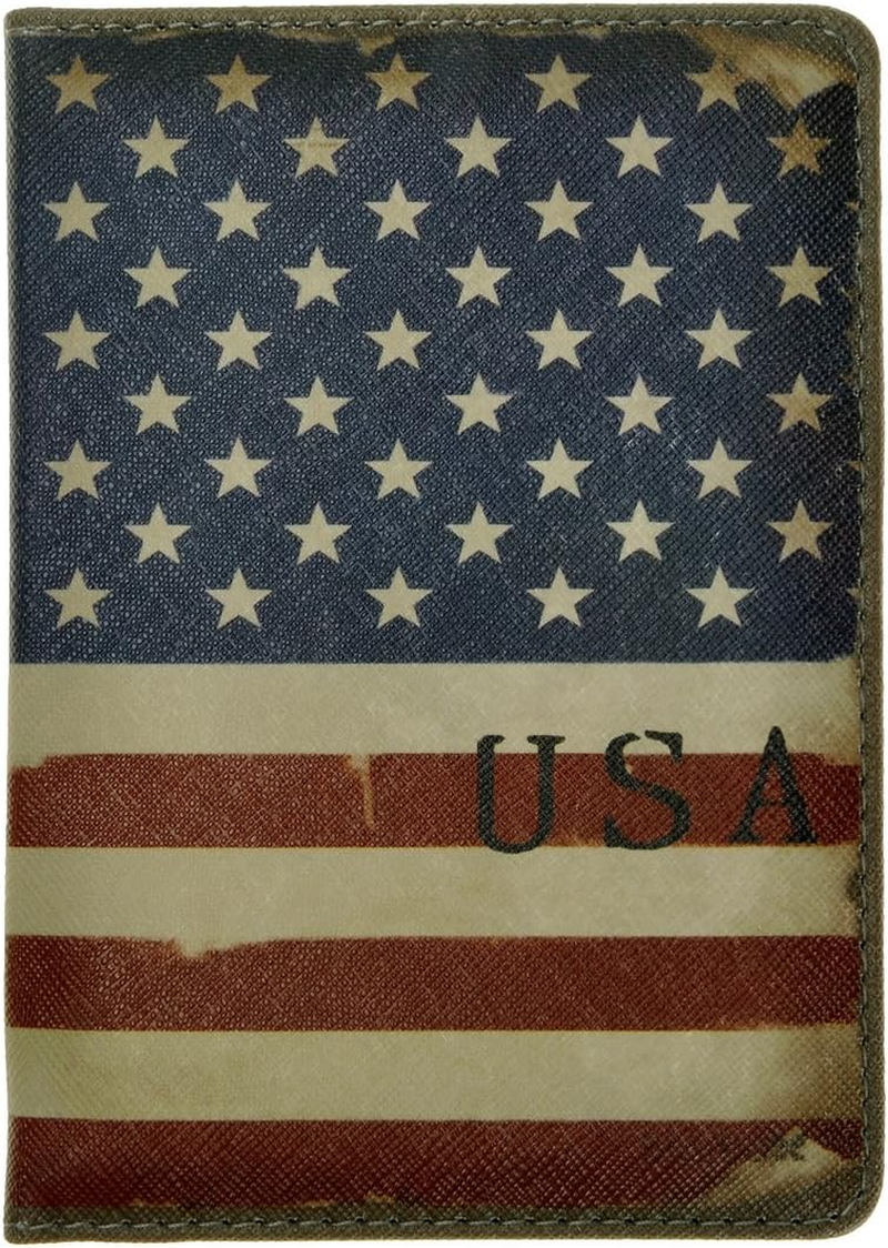 ZLYC Vintage Novelty PU Leather Travel Wallet Passport Holder Case Waterproof Cover image number 1