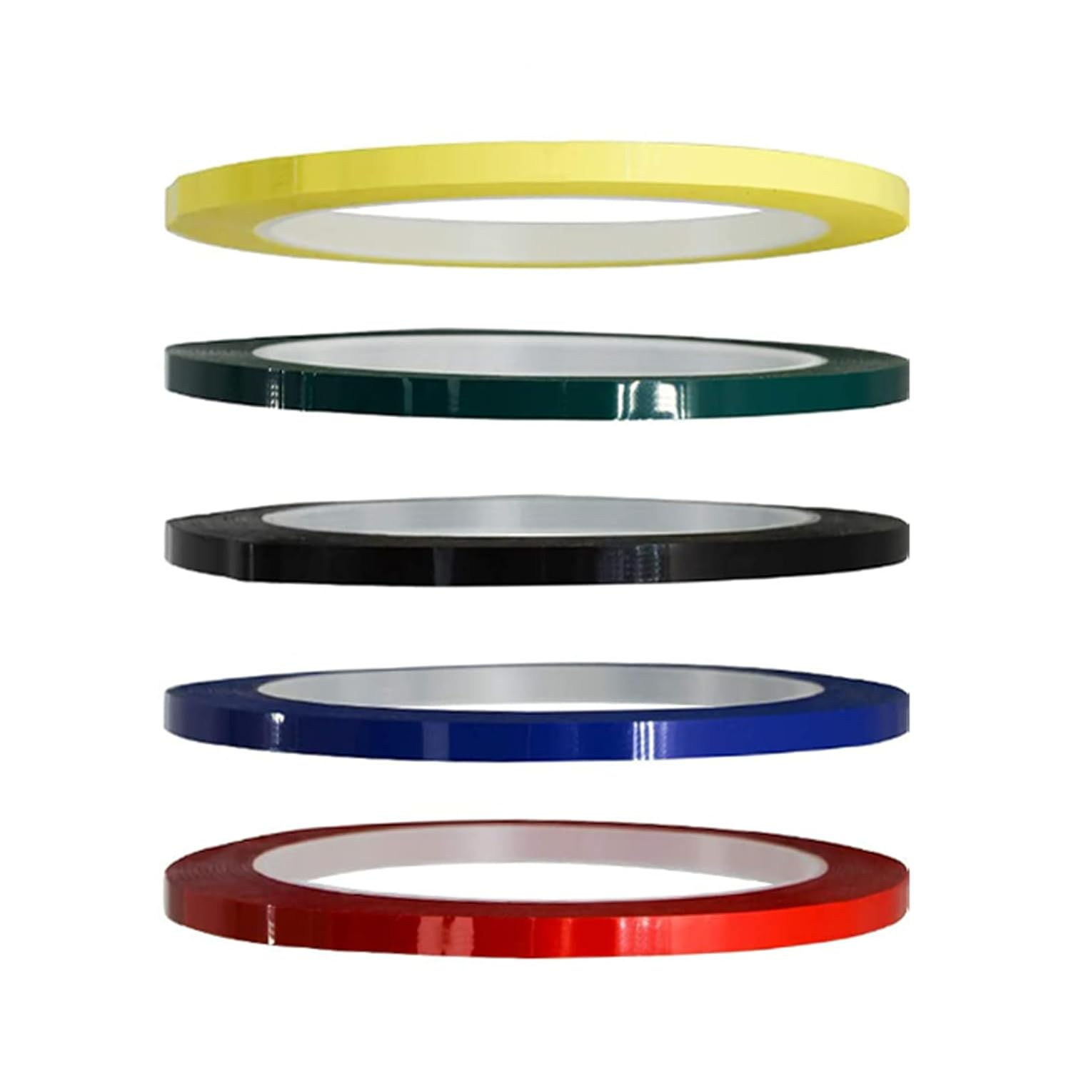 5 PCS Colored Masking Tape, Self Adhesive Grid Marking Tapes, Rolls Crafts Labeling Paper for Whiteboard, Art Board Outdoor image number 2