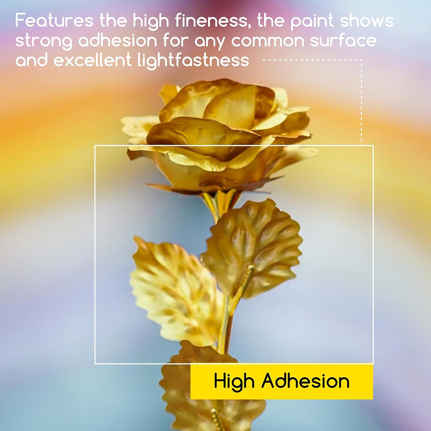 MEEDEN Metallic Acrylic Paint Set: 6 Colors Heavy Body Acrylic Paint Tubes 2Oz / 60Ml - Thick Metallic Paint for Painting Canvas Crafts Wood Metal image number 3