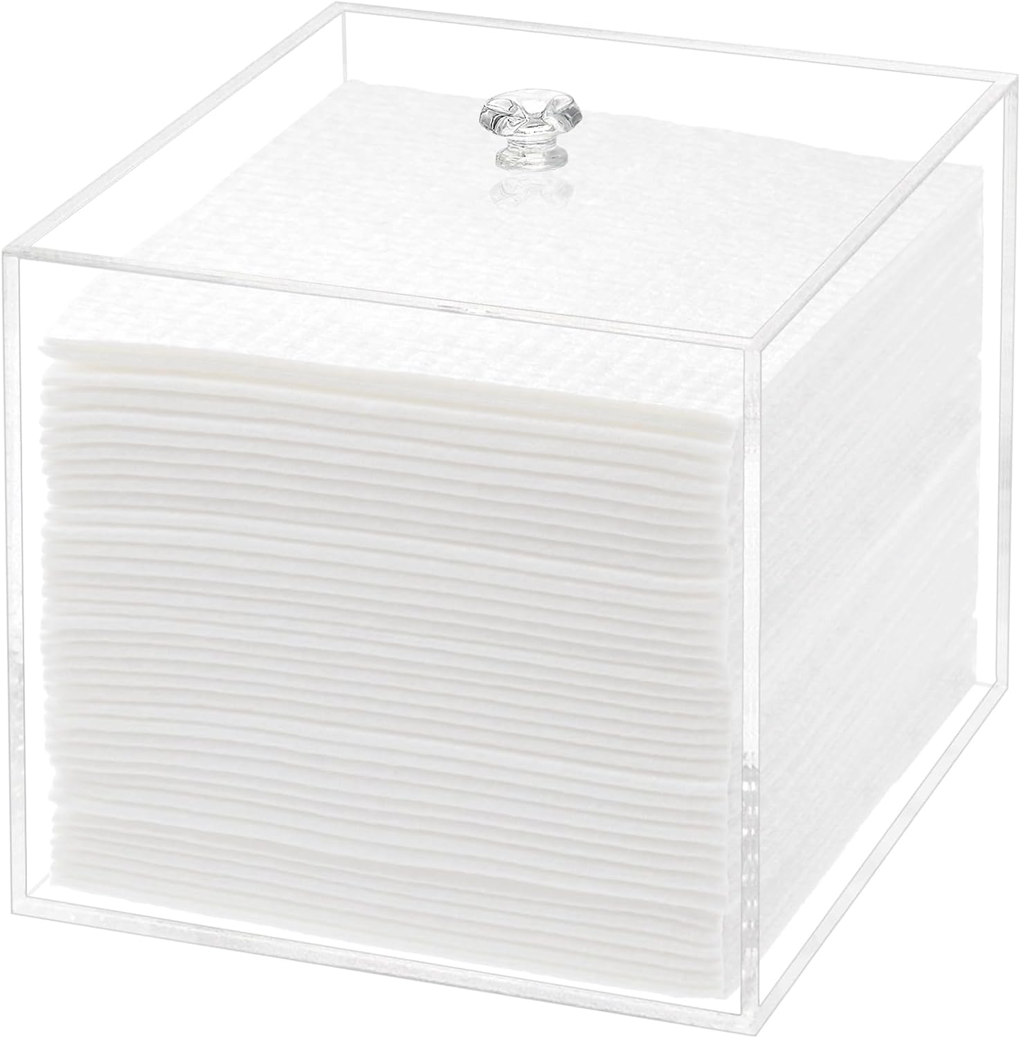 DELIPPLY Acrylic Shower Steamers Holder, Shower Tablets Container Box, Bathroom Dispenser for Bath Bombs, Clear