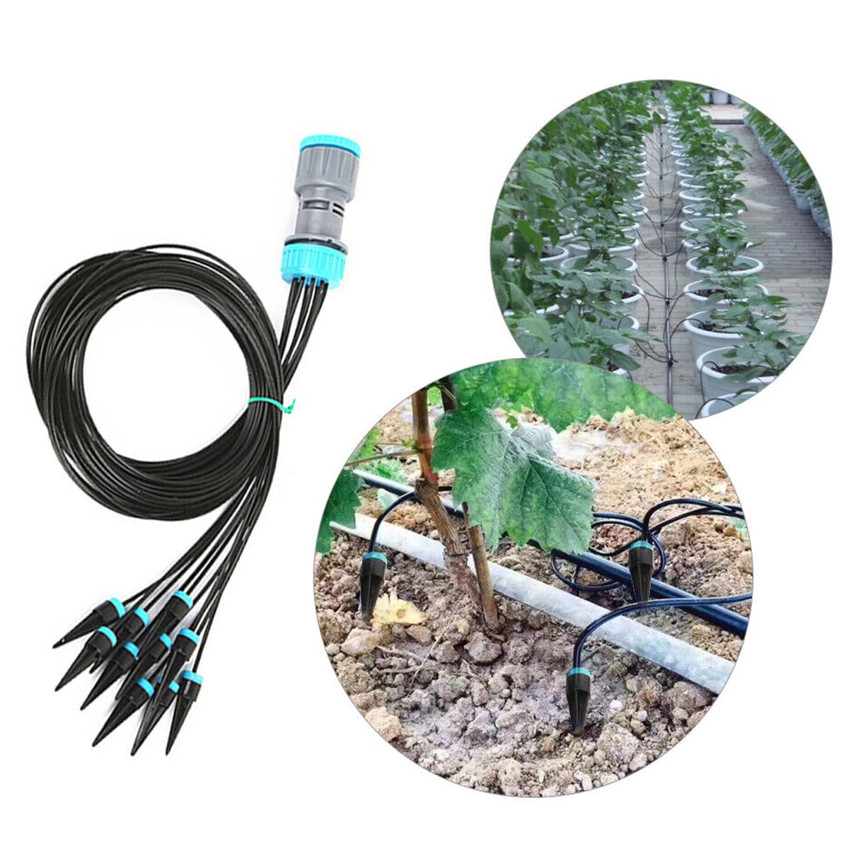AIMALL Garden Automatic Drip Irrigation System, 63In Self Watering Kit for Plants, Efficient Plant Controller with 160Cm Tubing, Ideal for Gardens and Greenhouses image number 6