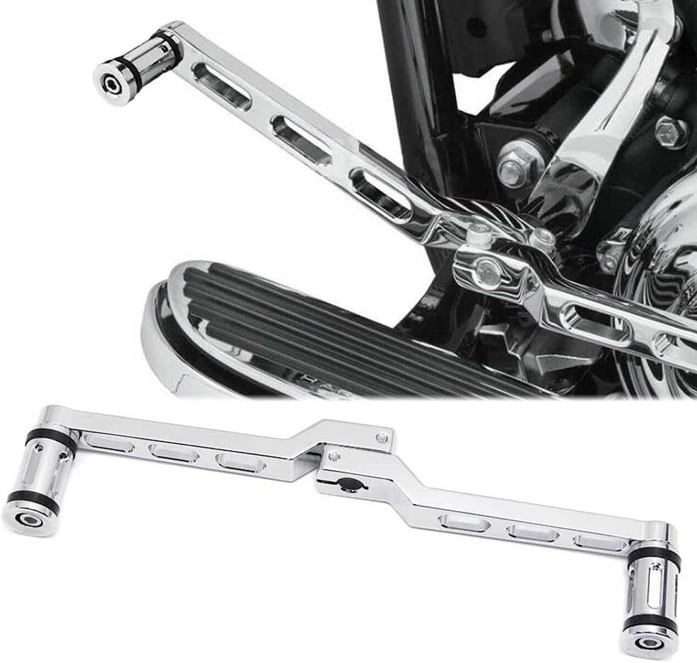 Dreamseek Heel Toe Gear Shift Lever + Shift Peg for Harley FL Softail/Touring, Road King, Street Glide/Tri Glide Trikes - Shifter Lever (Black)