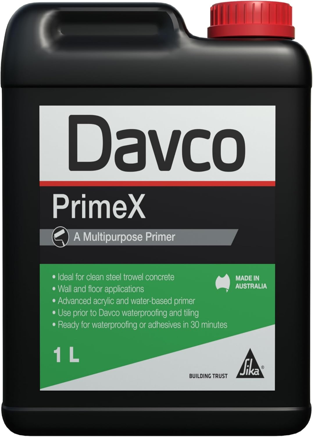 DAVCO - Advanced Acrylic Multipurpose Primer - Primex - Walls & Floors - for Adhesives & Waterproofing - 1L