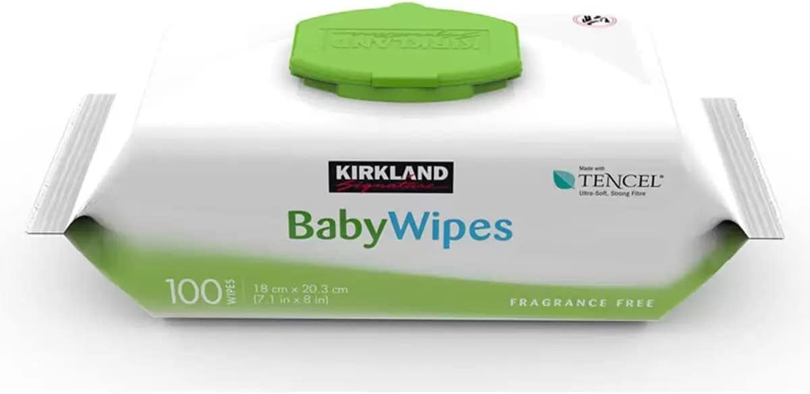 Kirkland Signature Tencel Baby Wipes - Pack of 9 X 100 Wipes image number 1