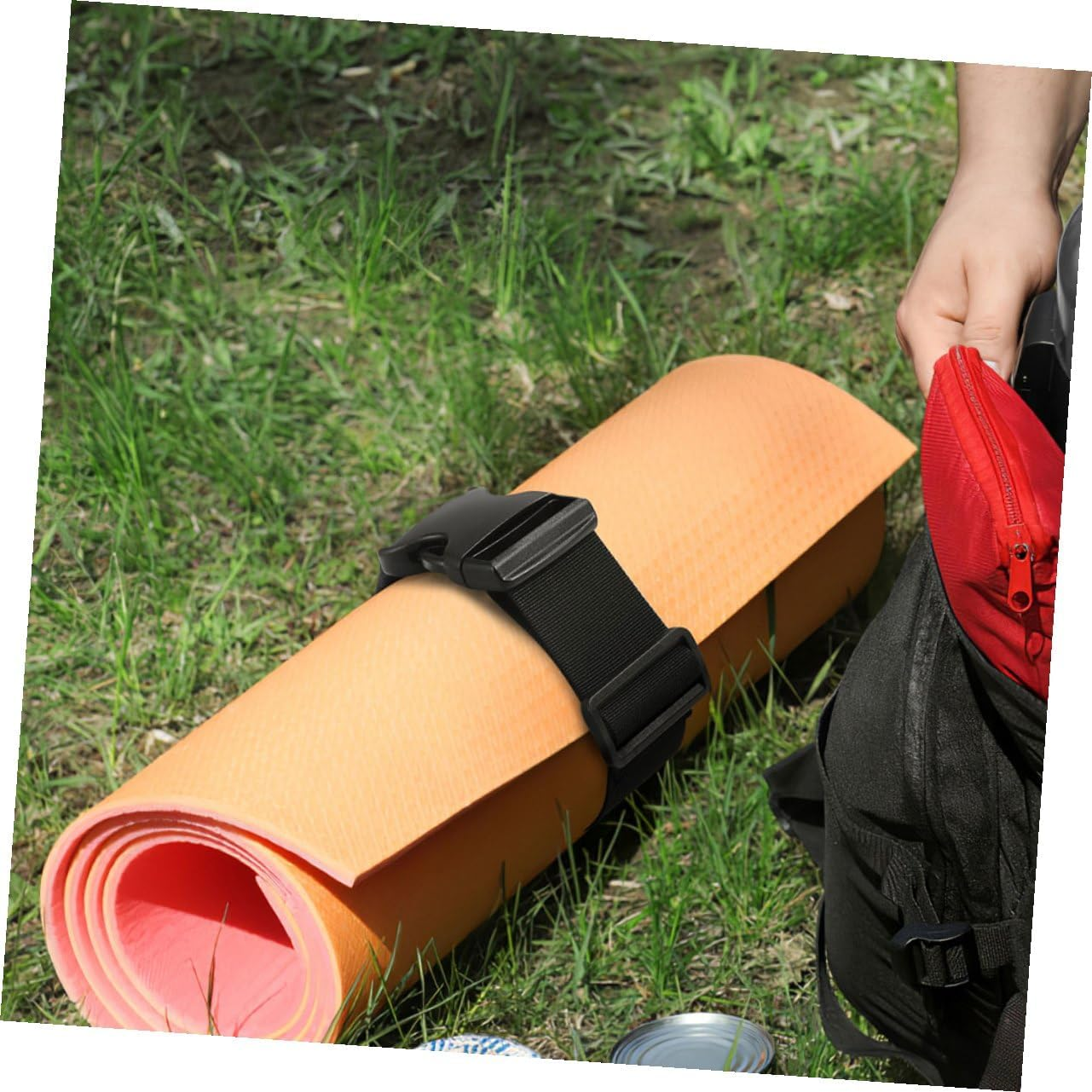 CIMAXIC 2Pcs Adjustable Outdoor Nylon Buckle Straps Wide Long Luggage Fixing Tie down Straps with Quick Release for Backpack and Suitcase Security image number 4