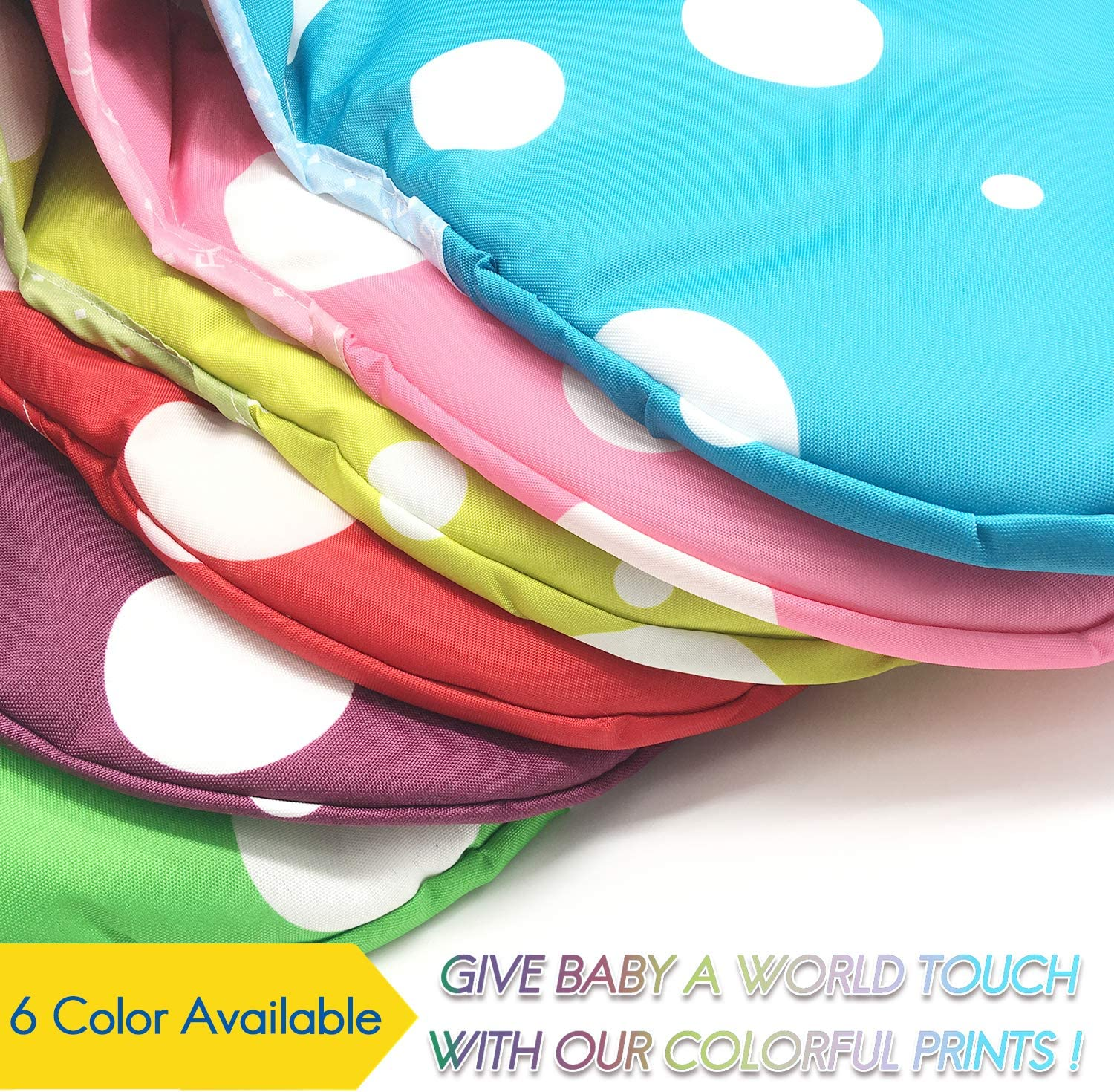 Zama Seat Covers & Cushion Compatible for IKEA Antilop Highchair Washable Foldable Baby Highchair Cover Childs Chair Cushion (Dark Green) - Blue image number 5