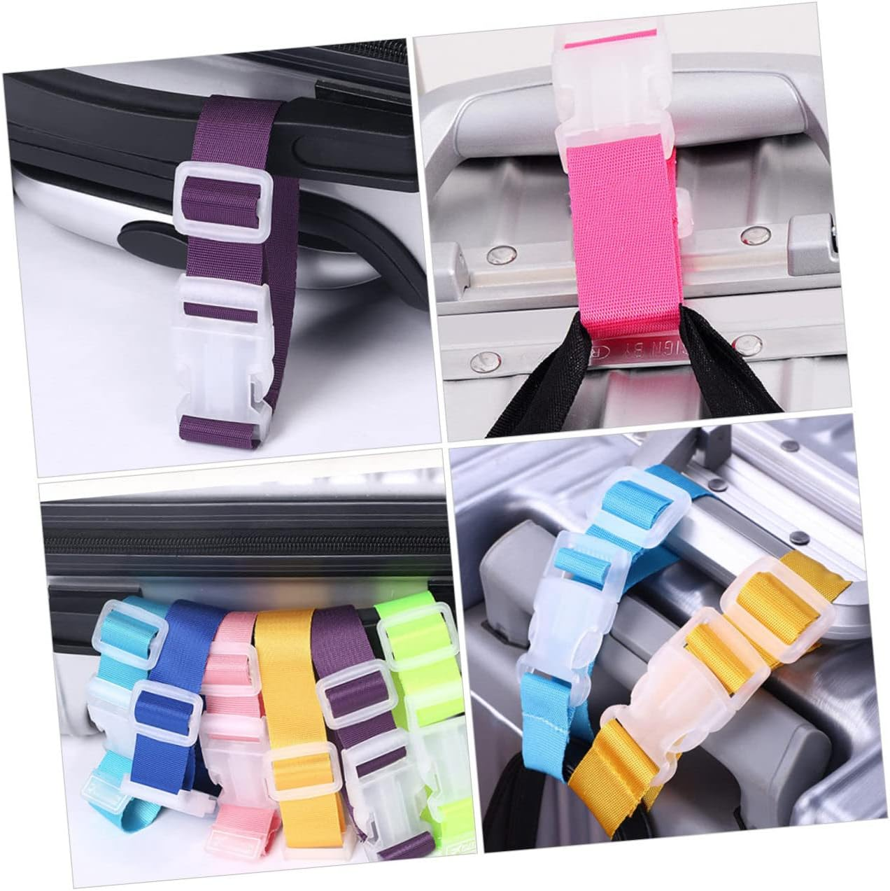 GALPADA 6Pcs Luggage Buckle Strap Luggage Hanging Buckle Belt for Suitcase Travel Use Random Color image number 2