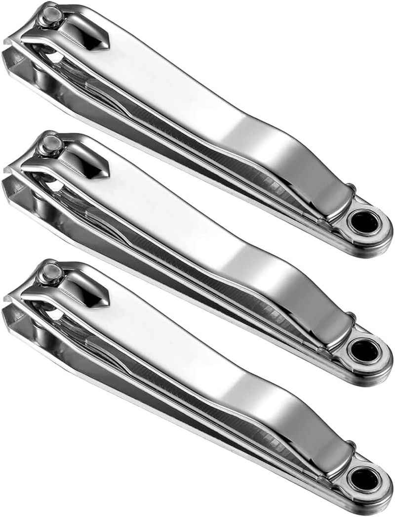 (3 Pack) Sharp Nail Clippers Set with Nail File Toenail Clippers Nail Cutter Clipper Gift Set for Men and Women image number 1