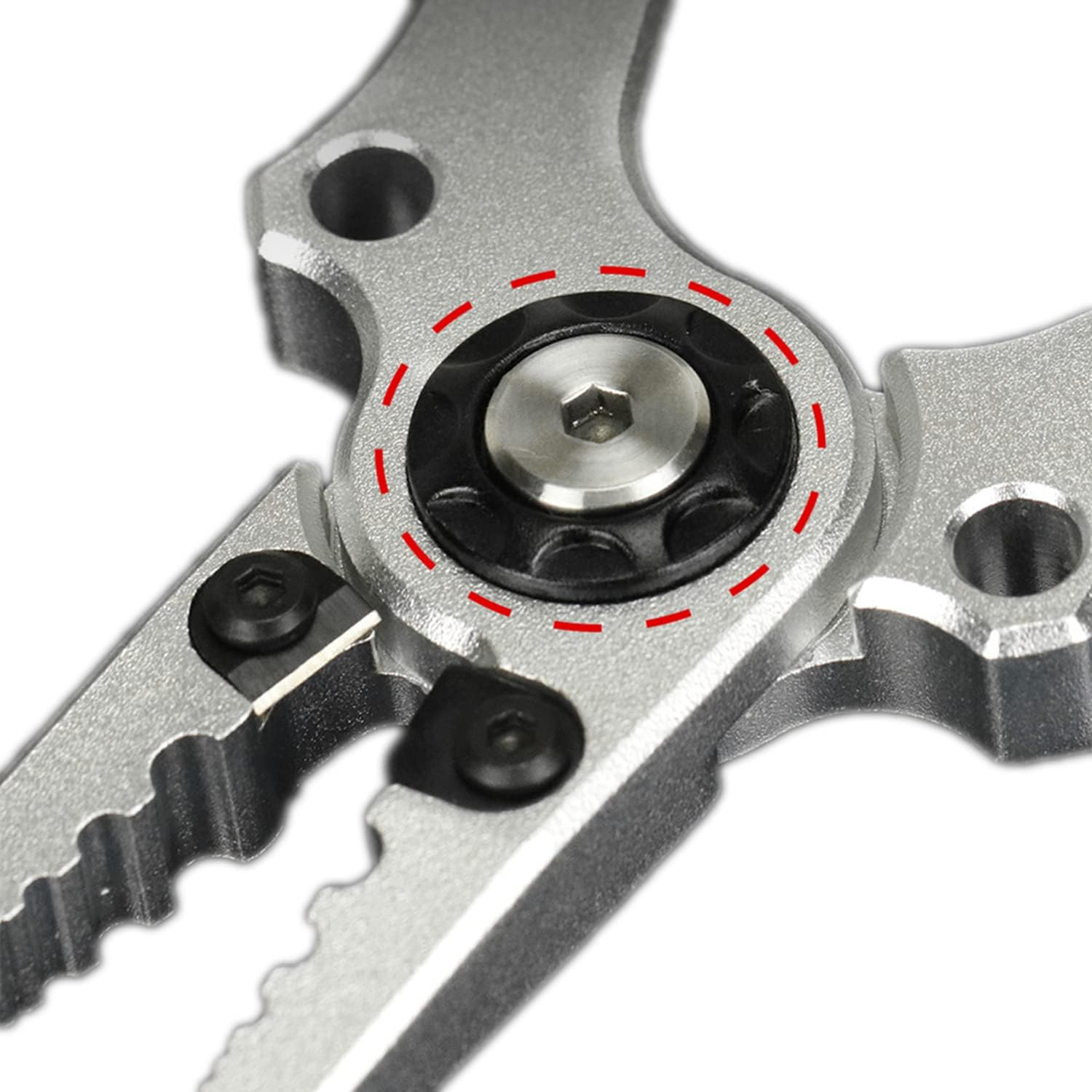 Fishing Pliers, Multi-Function Fishing Pliers Hook Remover Split Ring,Fly Fishing Tools Set,Ice Fishing,Fishing Gear,Fishing Gifts for Men image number 2