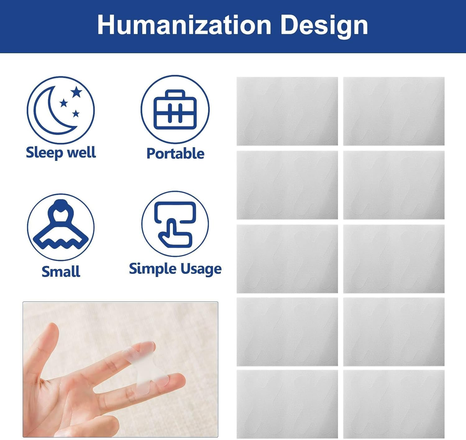 Sleep Strips, 120 Pcs Gentle Transparent White Tape, anti Snoring Devices Sleeping Stop Snoring Mouth Tape, Pain Free Removal, Breathable Comfortable for Better Nose Breathing Sleep Aids Strips image number 5