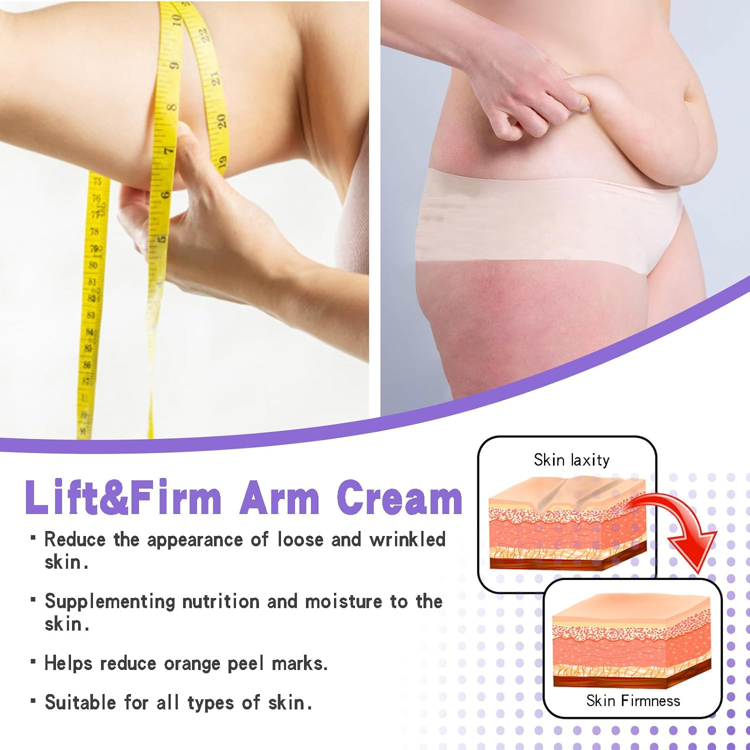 Arm Firming Cream &ndash; 2025 New Lift & Firm Body Cream for Sagging Skin, Anti-Ageing Formula to Reduce Wrinkles and Tighten Skin for a Firmer, Smoother Appearance (3) image number 4