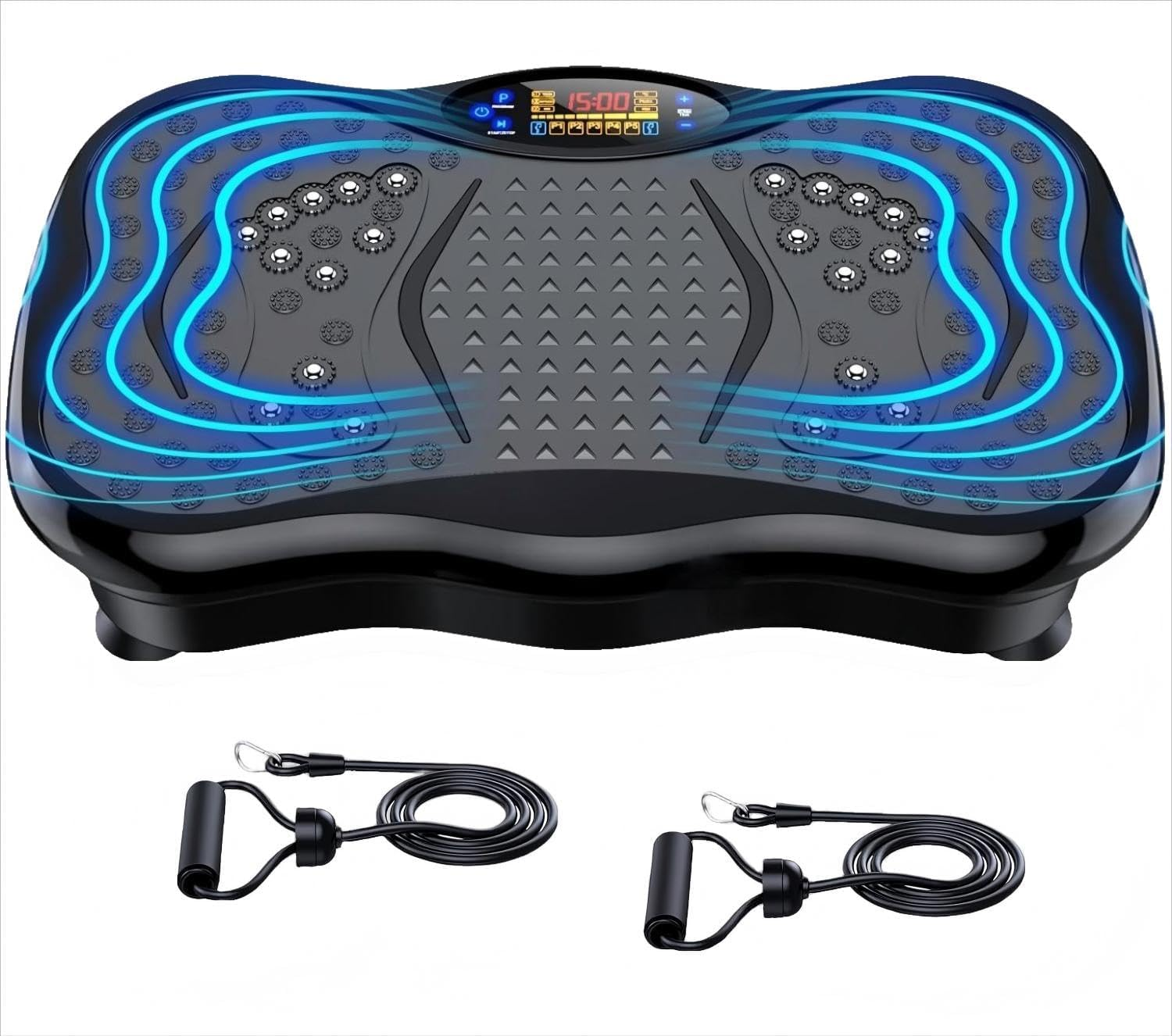 Vibration Plate Exercise Machine with Bluetooth Speaker, Vibration Plate Platform for Lymphatic Drainage, 120 Adjustable Speeds Power Vibrating Plate Helps Weight Loss, Shaping image number 3