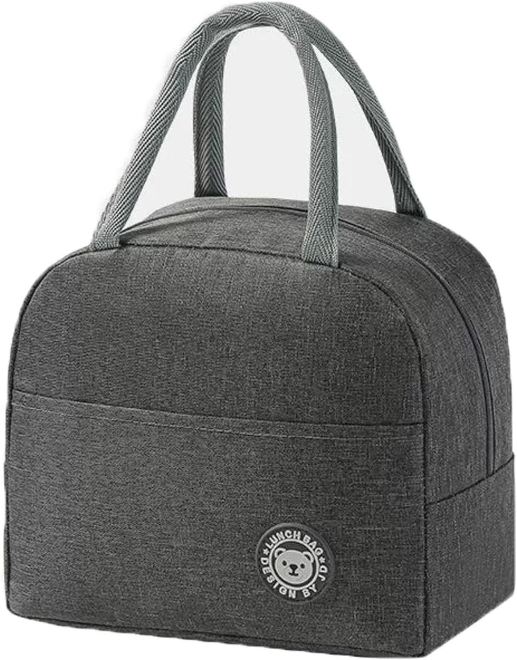 Insulated Lunch Bag, Portable Thermos Lunch Box Carrier, Keeps Food Warm or Cold, for Office, School, and Outdoor Use (Gray) image number 4