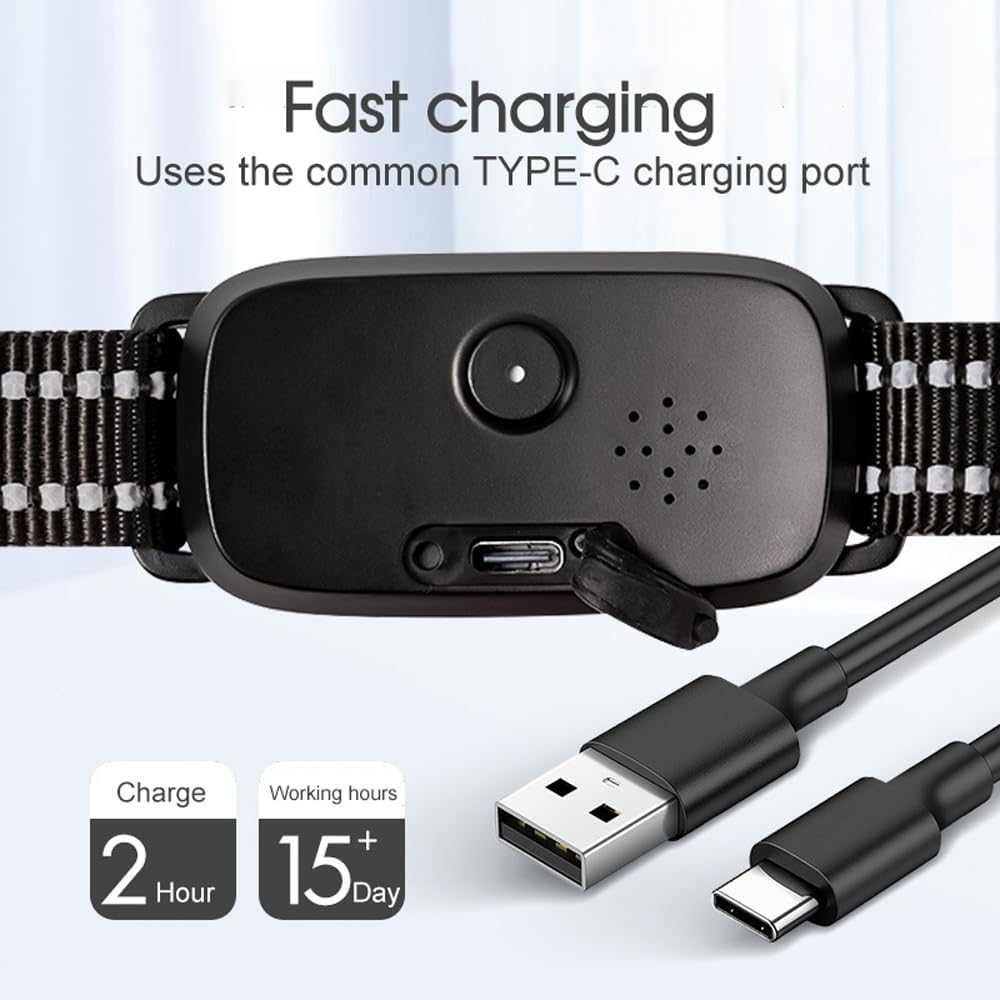 Leona Co anti Bark Collar for Dogs - Adjustable Training Collar with Beep, Vibration, Spray Modes - Rechargeable, IP65 Waterproof - 5 Sensitivity Levels for Small to Large Dogs image number 3