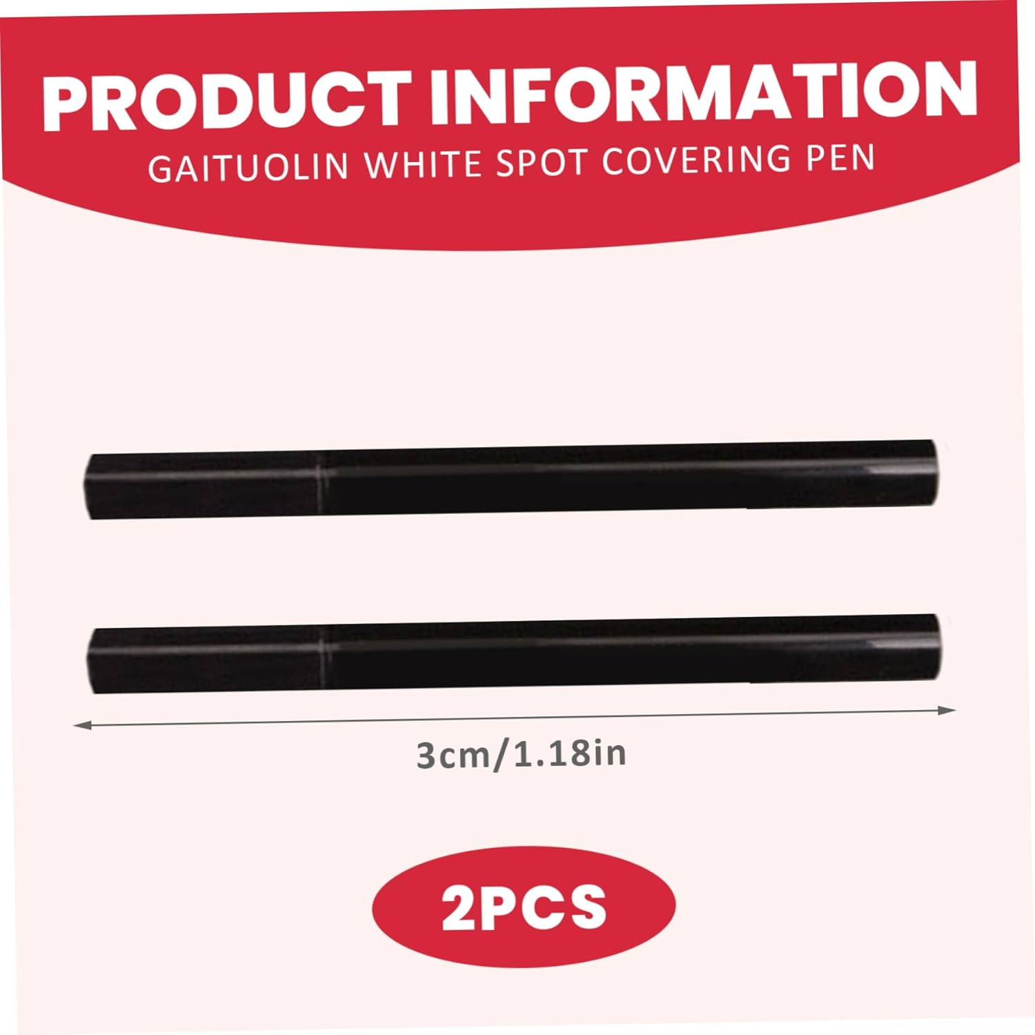 2Pcs Vitiligo Makeup Cover Waterproof, Long Lasting Vitiligo Cream, Sweat-Proof Portable Body Concealer for Women, Men, Decor image number 1