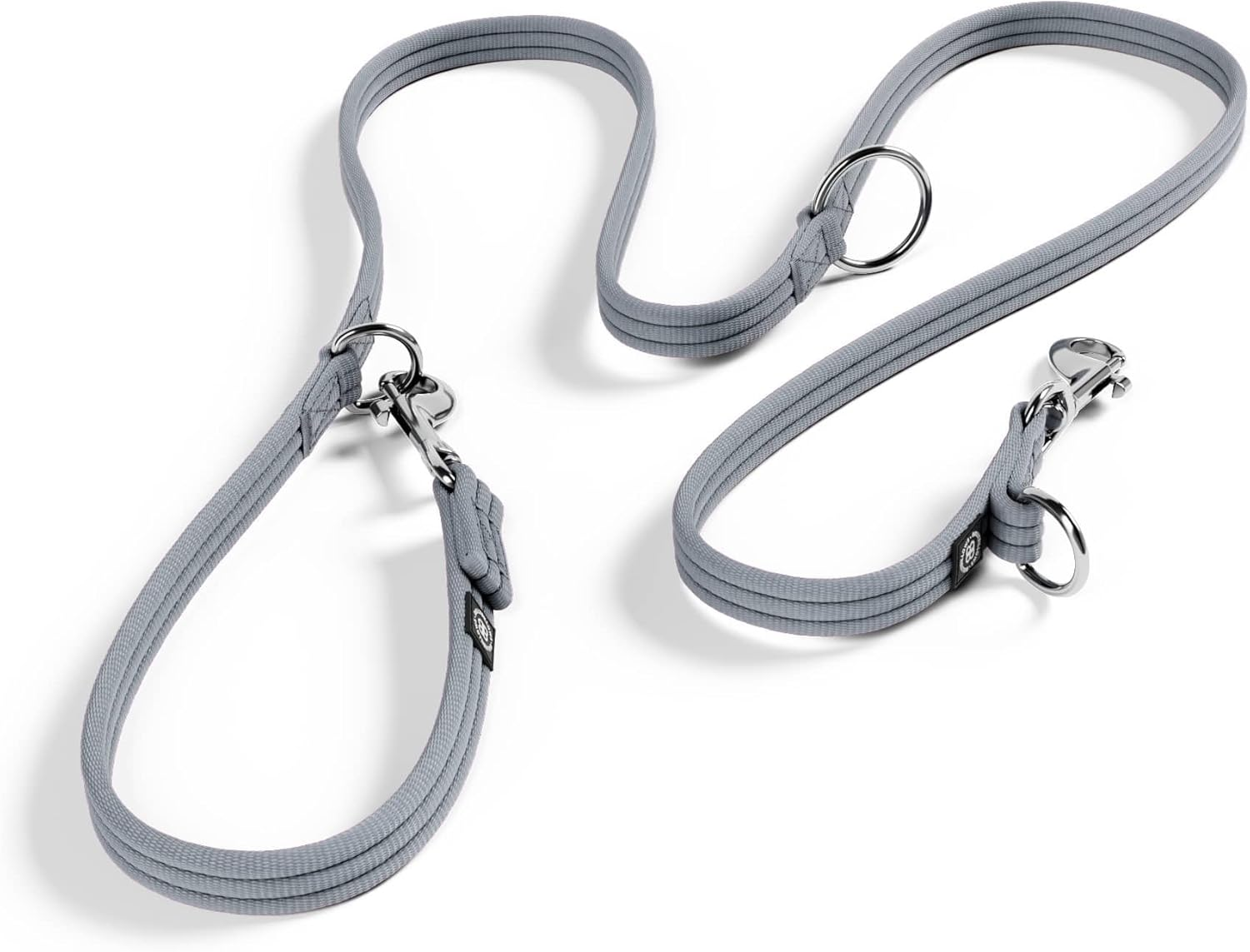 Bullybillows Double Ended Training Dog Lead | Multi-Functional Dog Lead | Medium or Long Length for Obedience Training or Distance Work | Purple