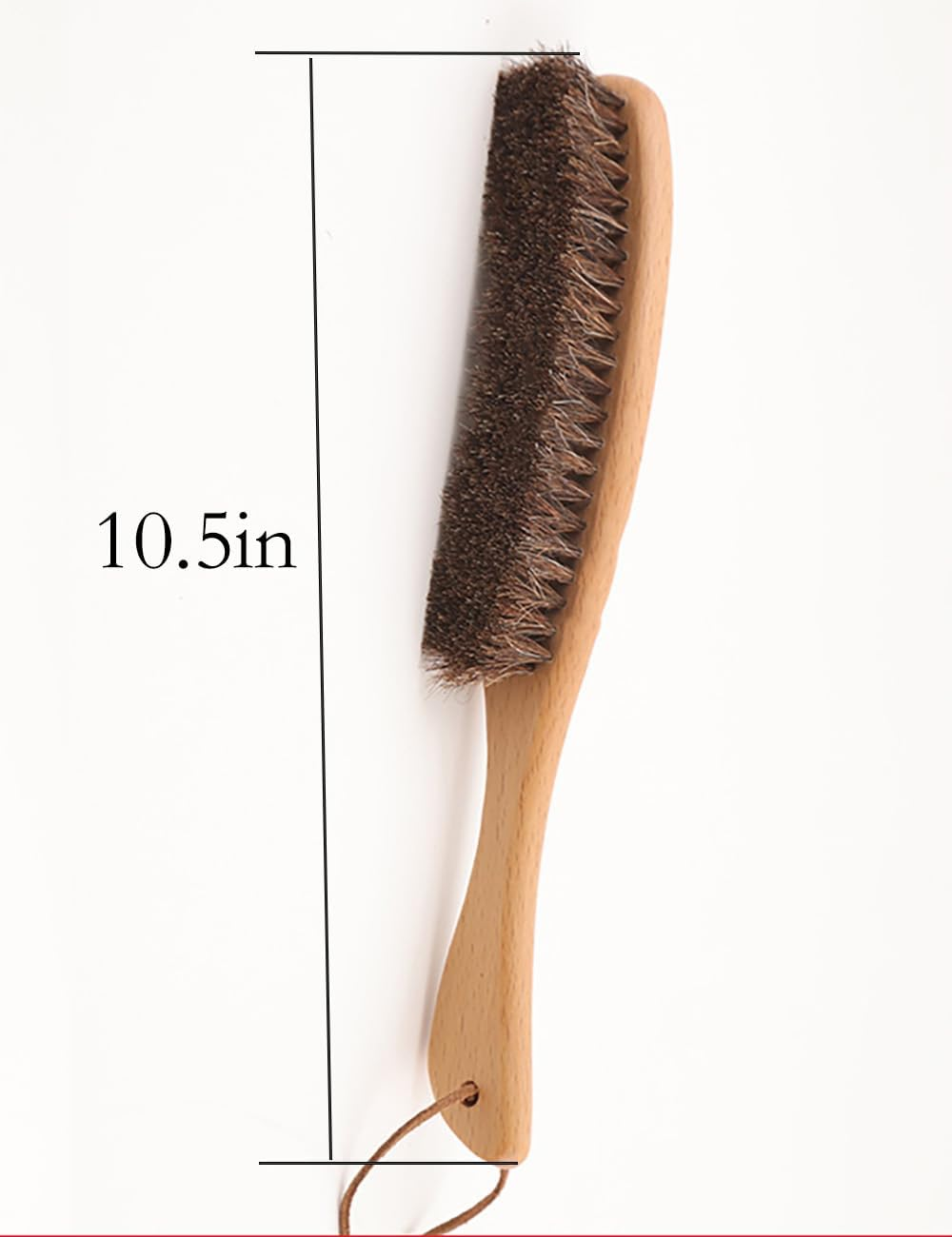 Hat Brush Combination Kit - Horsehair Felt Hat and Wild Boar Mane Brush, Suitable for Suits, Suede Leather, Clothes and Furniture, Beech Handle -2 Pack image number 5