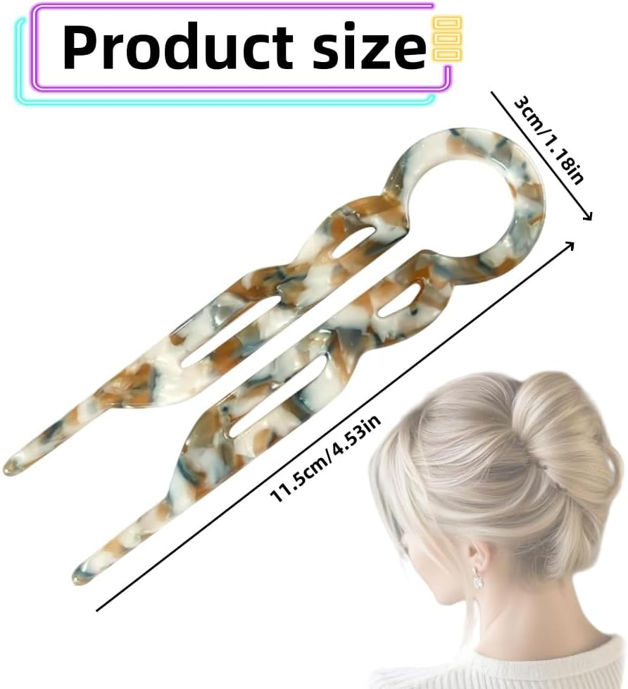 Prestige Hair Clips, Elegant Women'S Hair Clips, U-Shaped Hair Clips, All Hair Types, New Hair Accessories, 3Pcs image number 3