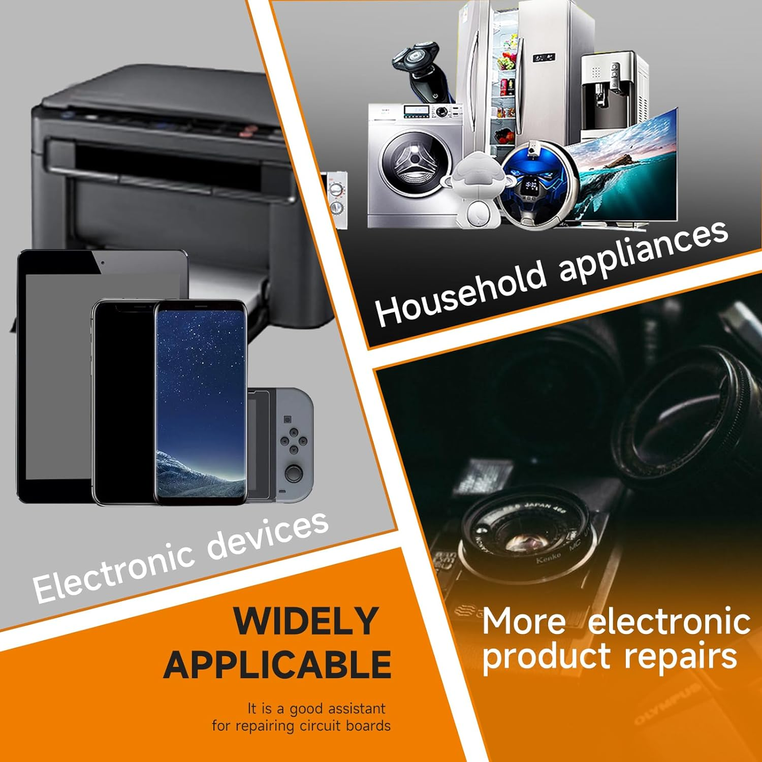 TOWOT Solder Wick Braid with Flux No-Clean Electronic, Desoldering Wick Braid Remover.Desolder Soldering 2.5Mm W 0.10'' L 5' image number 3