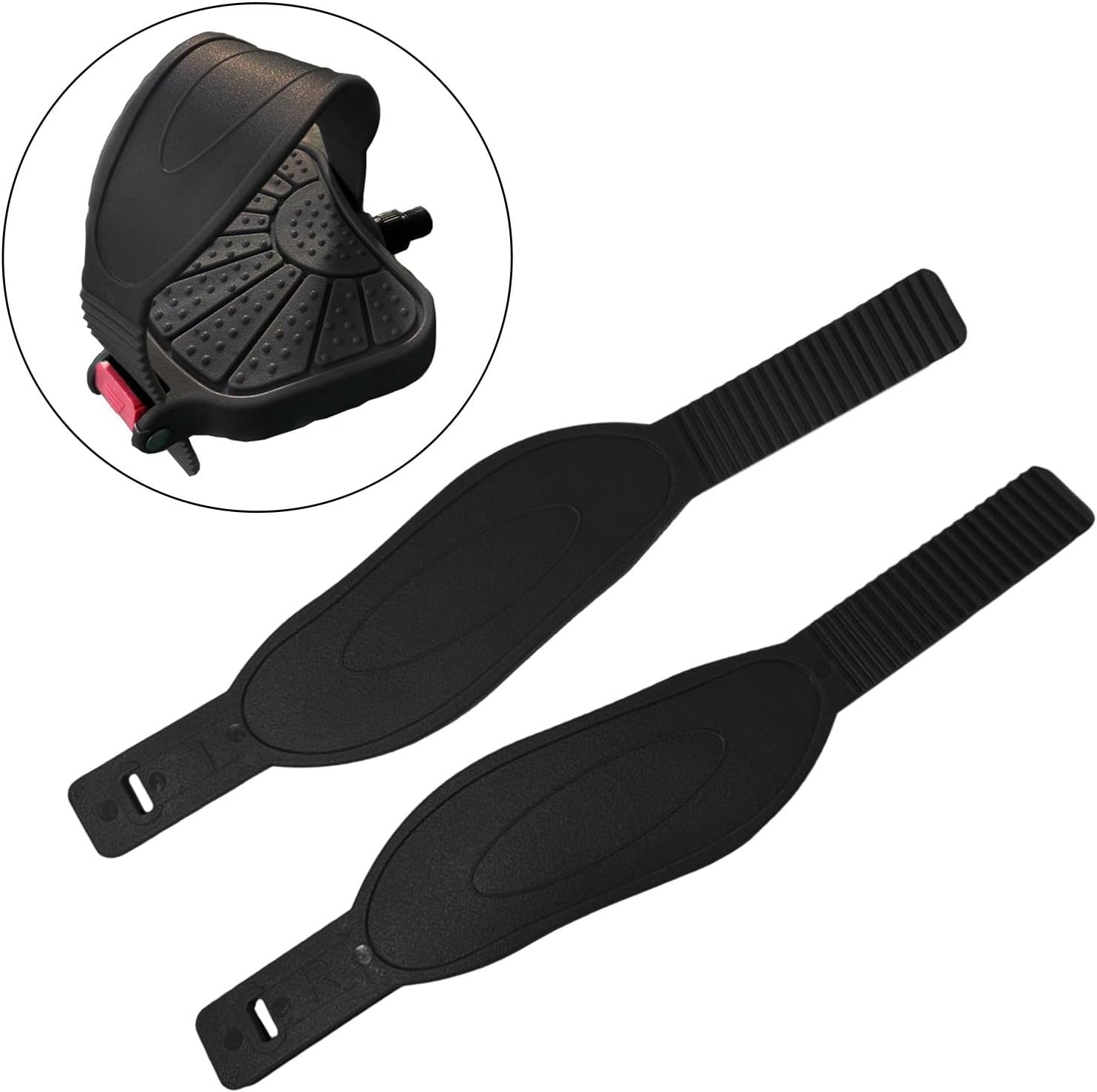 2Pcs Exercise Bike Pedal Straps Universal Cycle Replacement Heavy Duty Pedal Straps Belts Fix Bands for Bike Cycling Machine image number 5