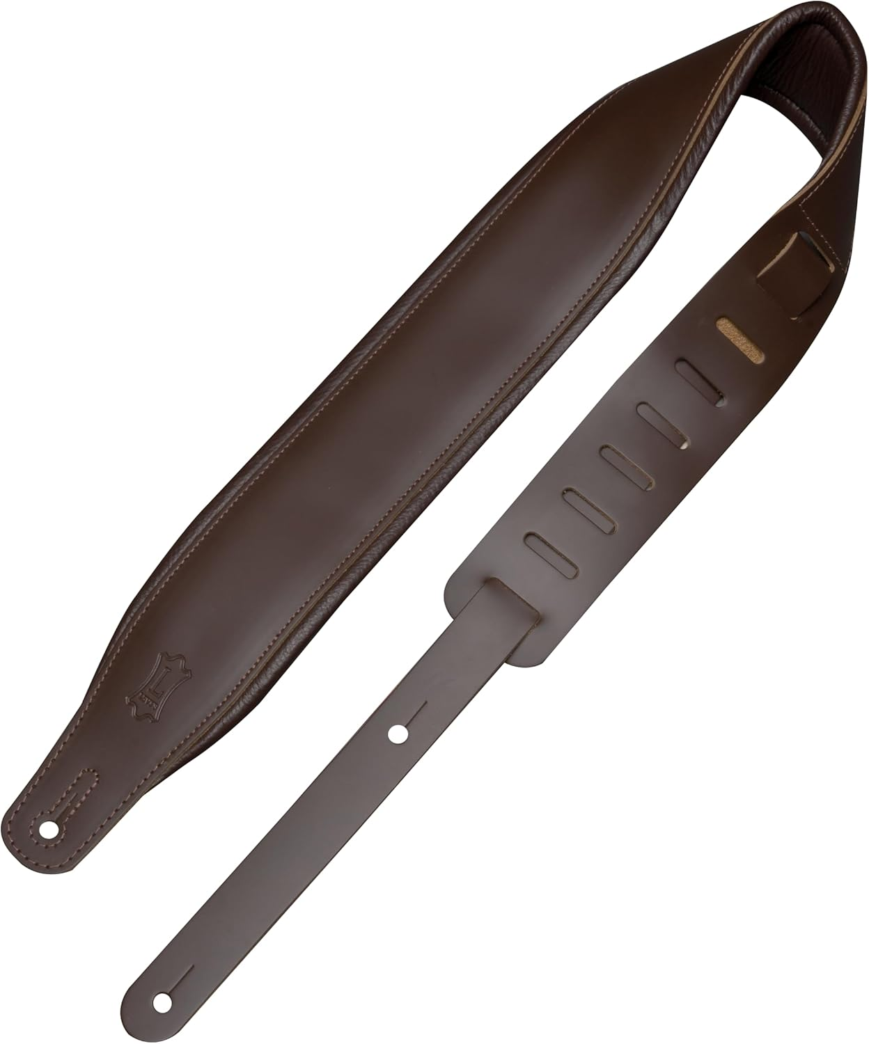Levy'S Leathers Top Grain Leather Guitar Strap, 3-Inch Wide, Black