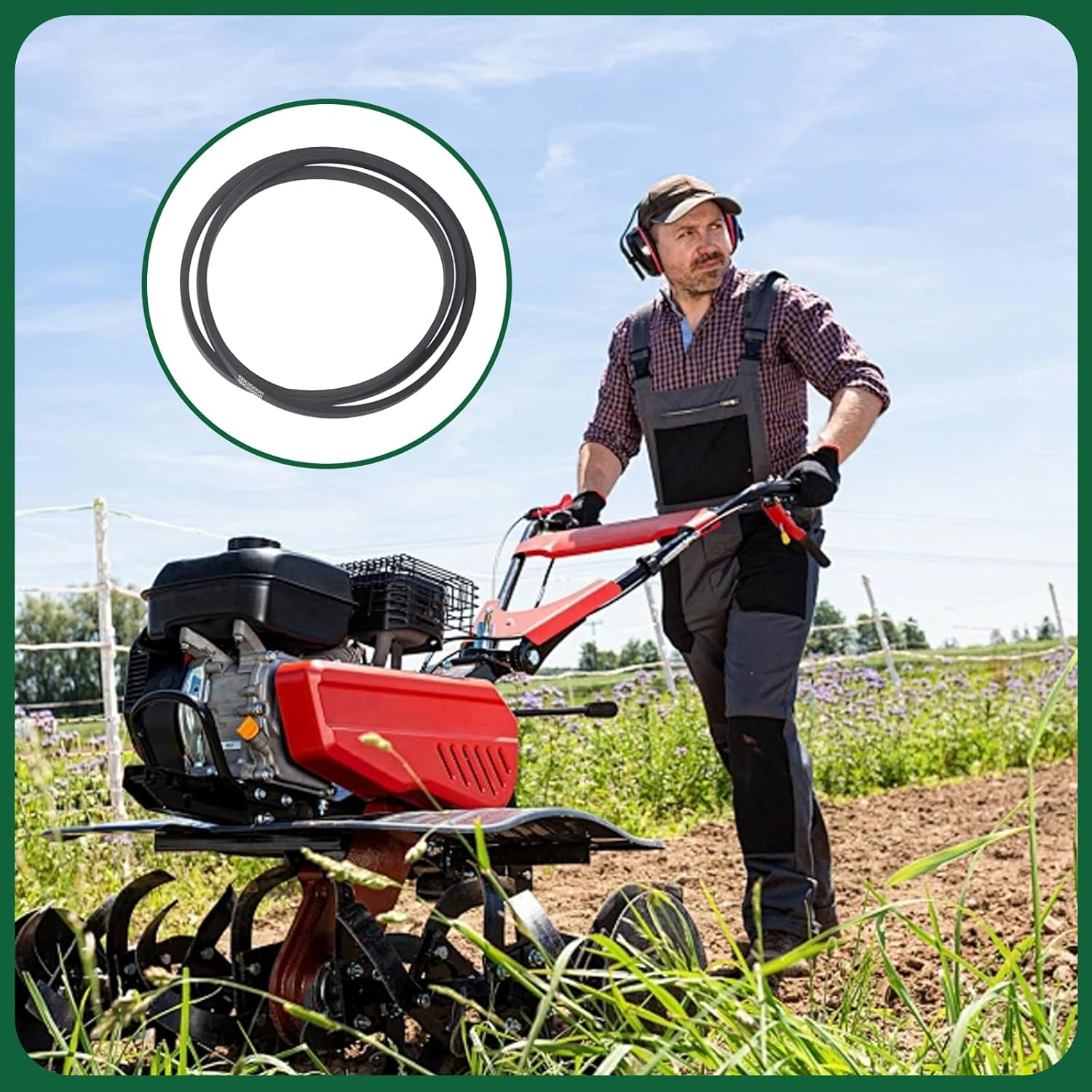 Mower Drive Belt for John Deere GX20006 Lawn Tractor Transmission Drive Belt 105 107 108 115 125 135 145 155C D110 D120 D130 D140 D150 D160 D170 L105 L107 L108 L110 L111 L118 L120 L130 image number 2