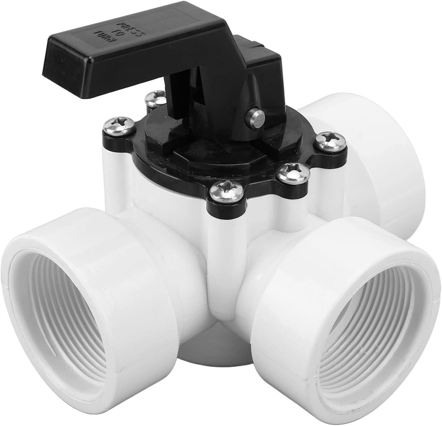 3 Way Pool Diverter Valve for Jandy 4715, 3 Port Valve Replacement with Female G1‑1/2In Female Thread, Shower Diverter for Swimming Pool Spa image number 5