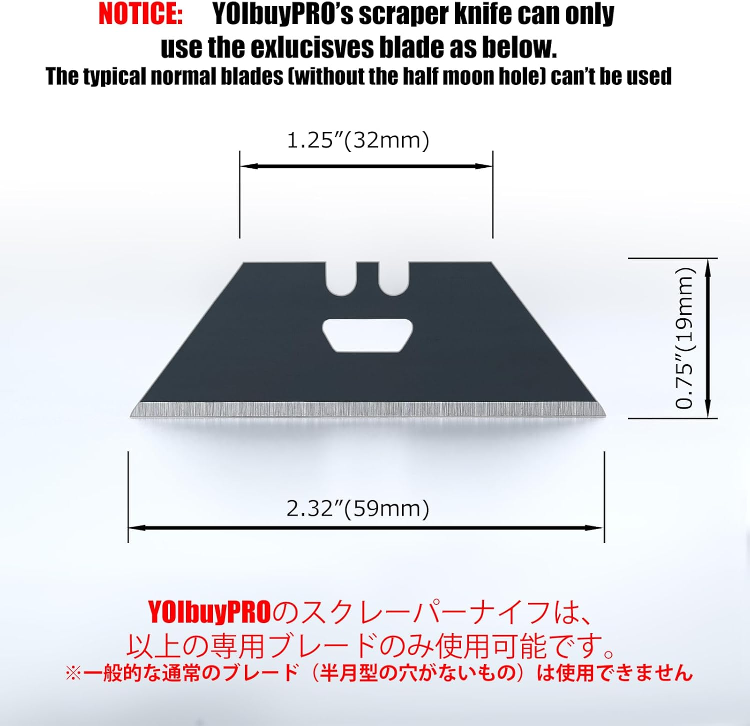 Yoibuy PRO Foldable Utility Knife with Scraper Function, Holds 2 Replacement Blades, Zinc Alloy Body, SK2 Replacement Blade image number 5