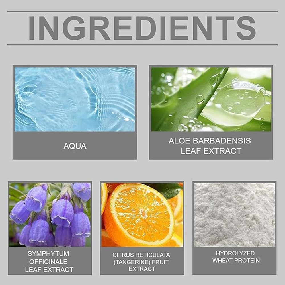 3Pcs 2-In-1 Natural Essence Extract Silver Hair Dye Cream - Metallic Gray Color Permanent image number 1