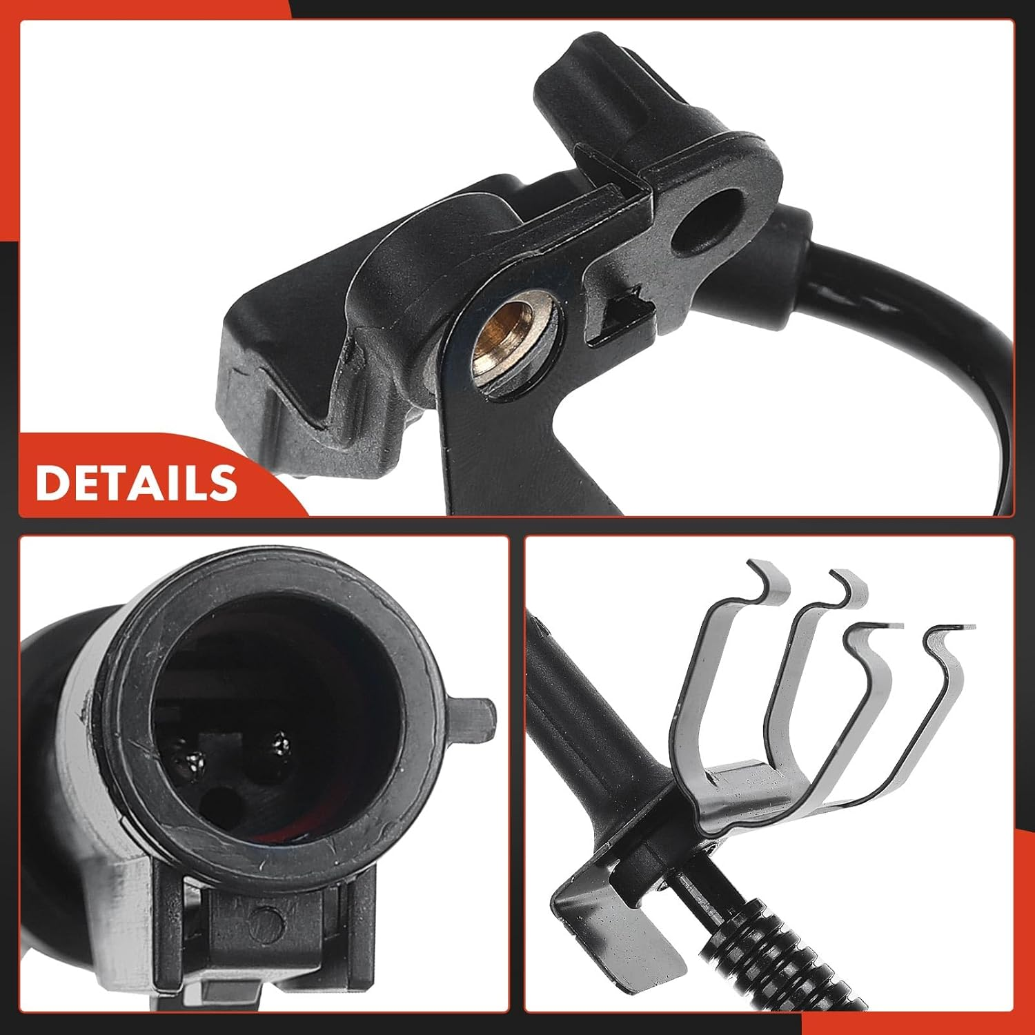A-Premium ABS Wheel Speed Sensor Compatible with Jaguar Models - S-Type 2000 2001 2002 - Rear Left Driver Side, Replace# XR853277 image number 6