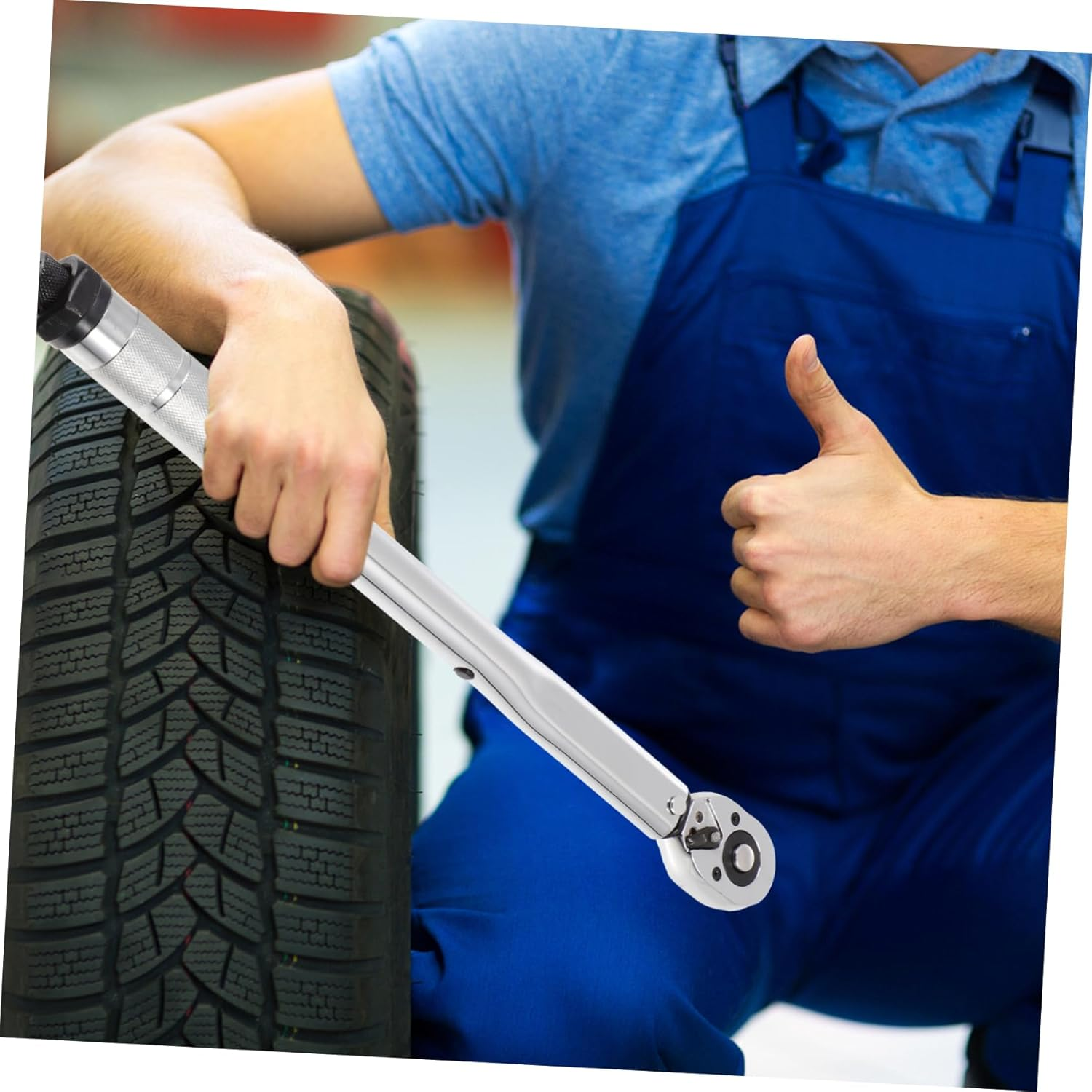 HOMSFOU Car Torque Wrench Drive for Tire Disassembly Torque Spanner Tool for Automotive Repair for Mechanics Use image number 5